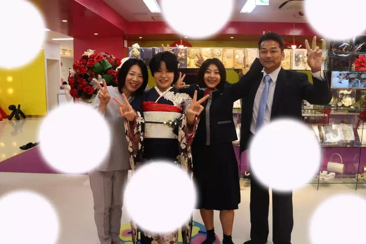 TAKAZEN神戸店　王道　古典　前撮り撮影会　イマドキ　カワイイ　コディネート　振袖　レンタル　　