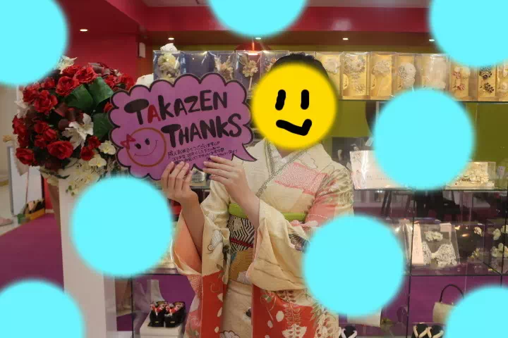 TAKAZEN神戸店　前撮り撮影会　イマドキ　カワイイ　コディネート　振袖　レンタル　袴　