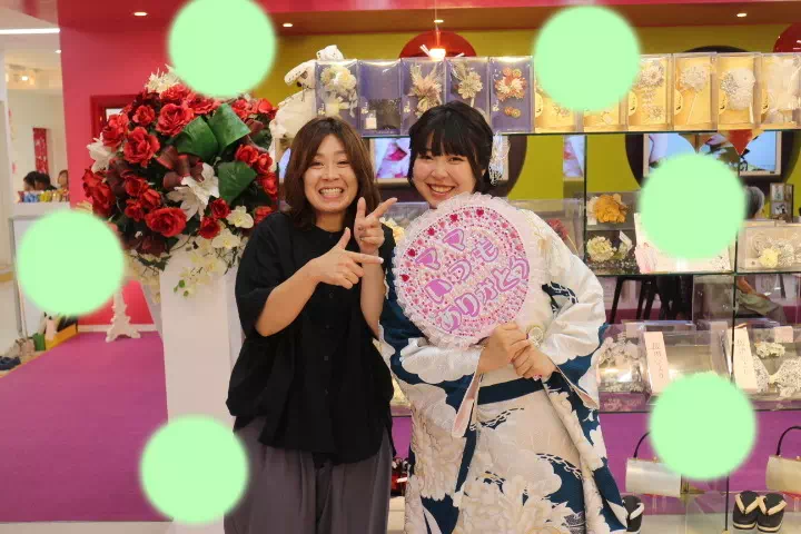 TAKAZEN神戸店　前撮り撮影会　イマドキ　カワイイ　コディネート　振袖　レンタル　袴　
