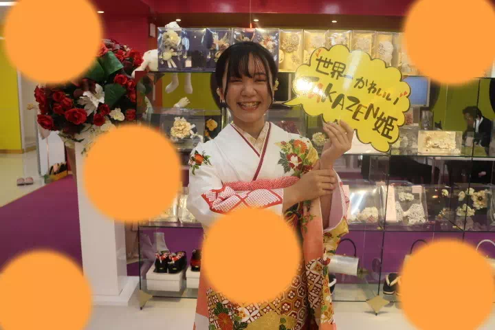 TAKAZEN神戸店　　卒業式　　前撮り撮影会　イマドキ　カワイイ　コディネート　振袖　　レンタル