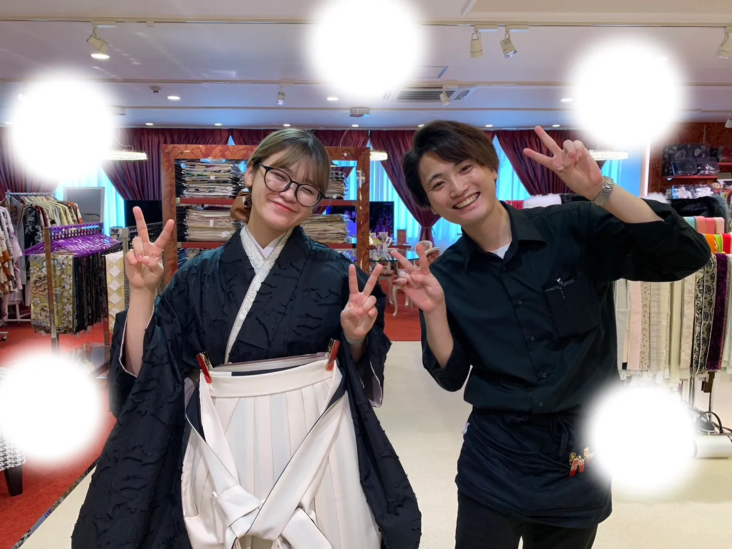 成人式　前撮り　梅田　袴　くすみカラー　かわいい　イマドキ　淡色　古典　タカゼン　撮影