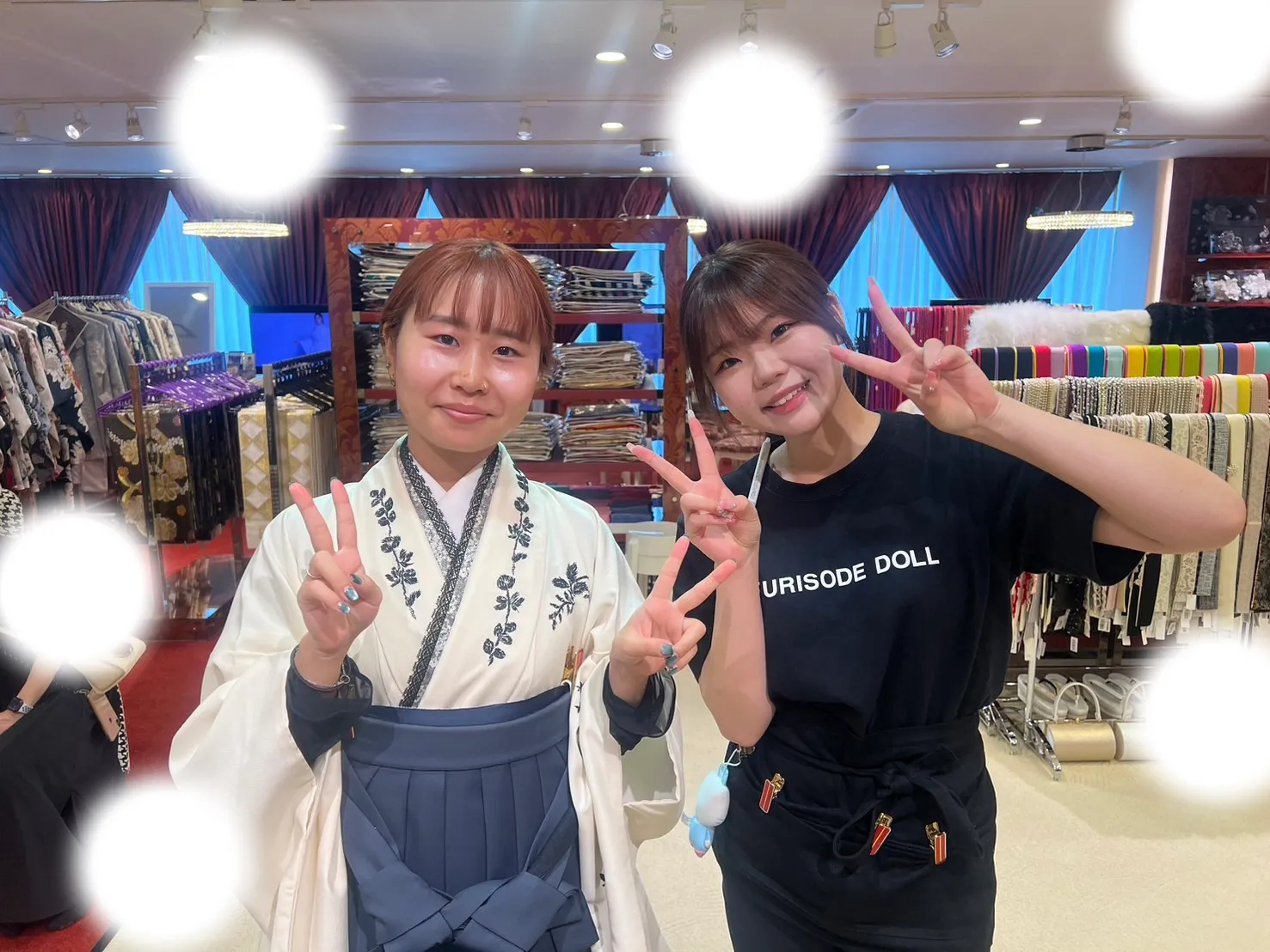 卒業式　袴　レンタル　大阪　ヴィンテージ　モノトーン　オシャレ