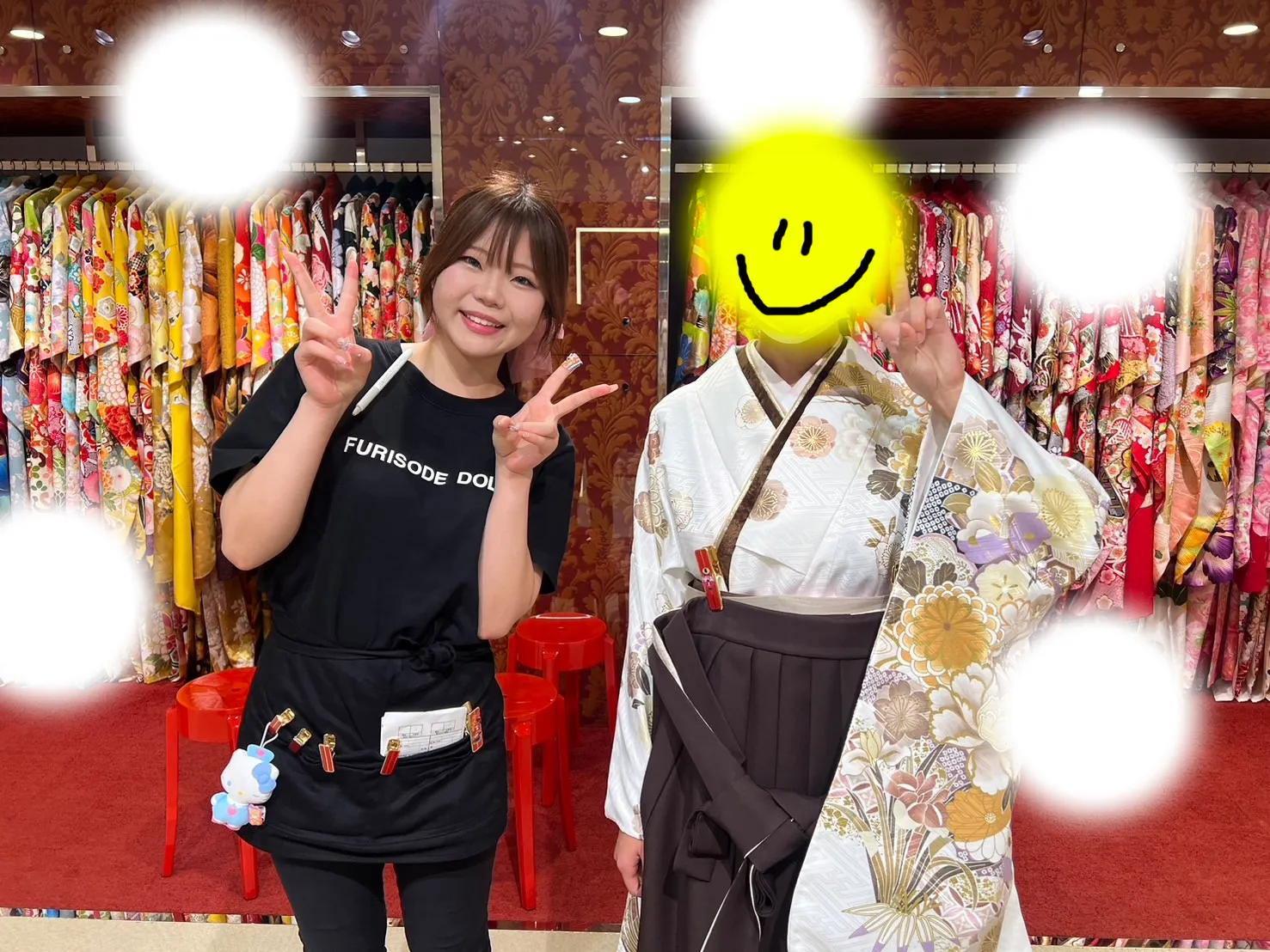 成人式　前撮り　梅田　袴　くすみカラー　かわいい　イマドキ　淡色　古典　タカゼン　撮影