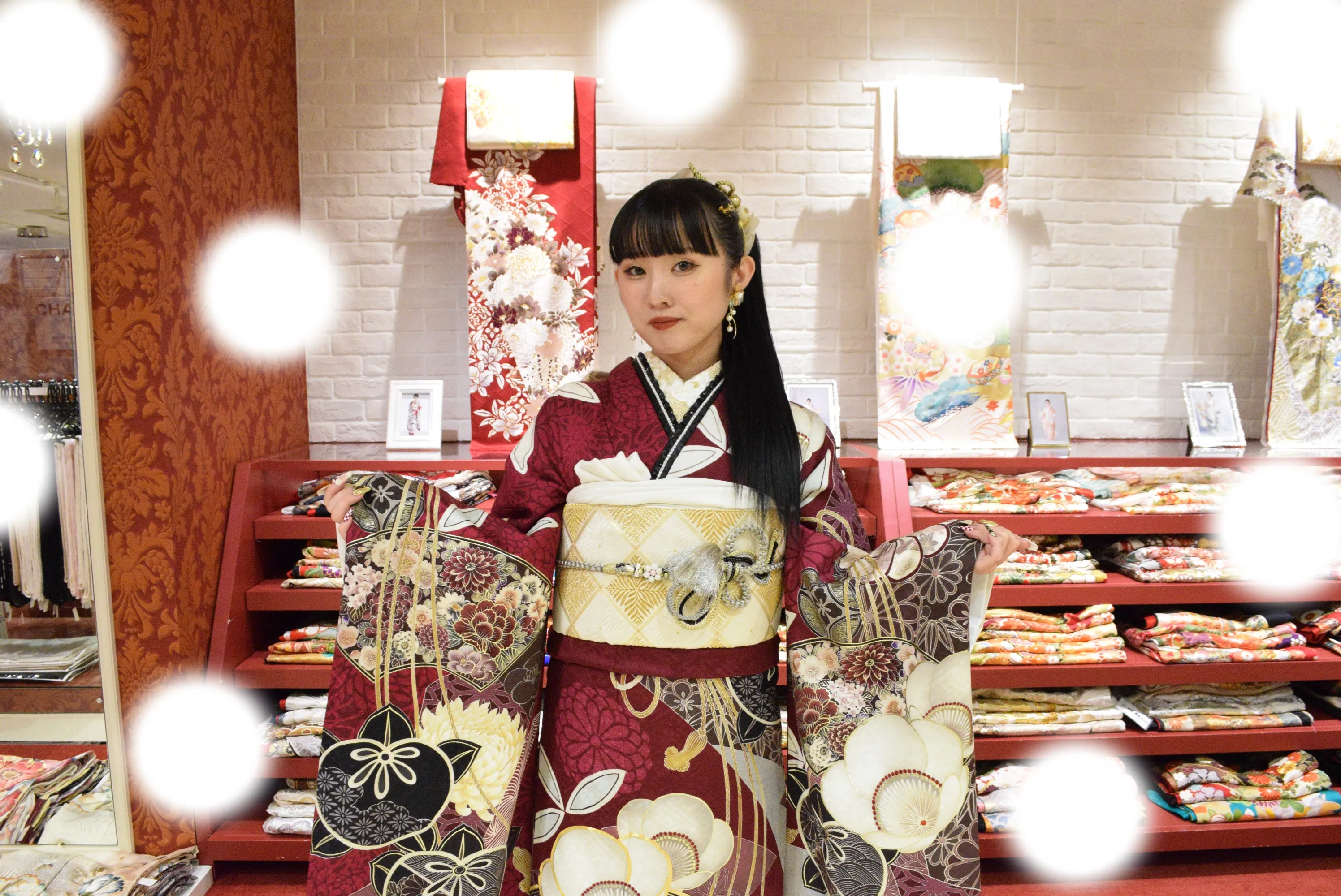 成人式　前撮り　梅田　袴　くすみカラー　かわいい　イマドキ　淡色　古典　タカゼン　撮影