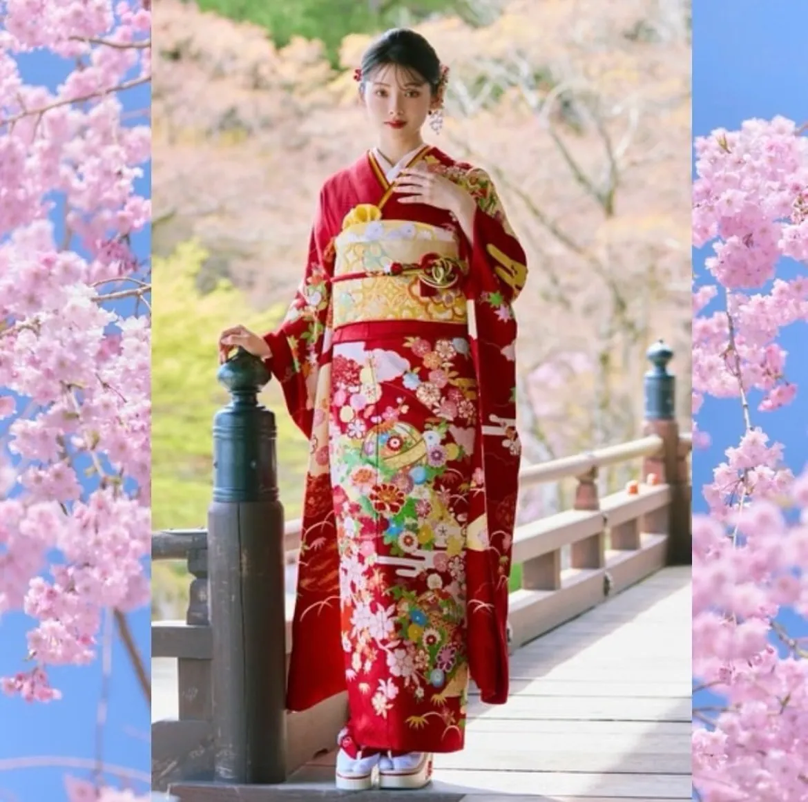 振袖レンタル　成人式　なんば　心斎橋　天王寺　プレミアム古典　南琴奈ちゃんご着用　淡いお振袖