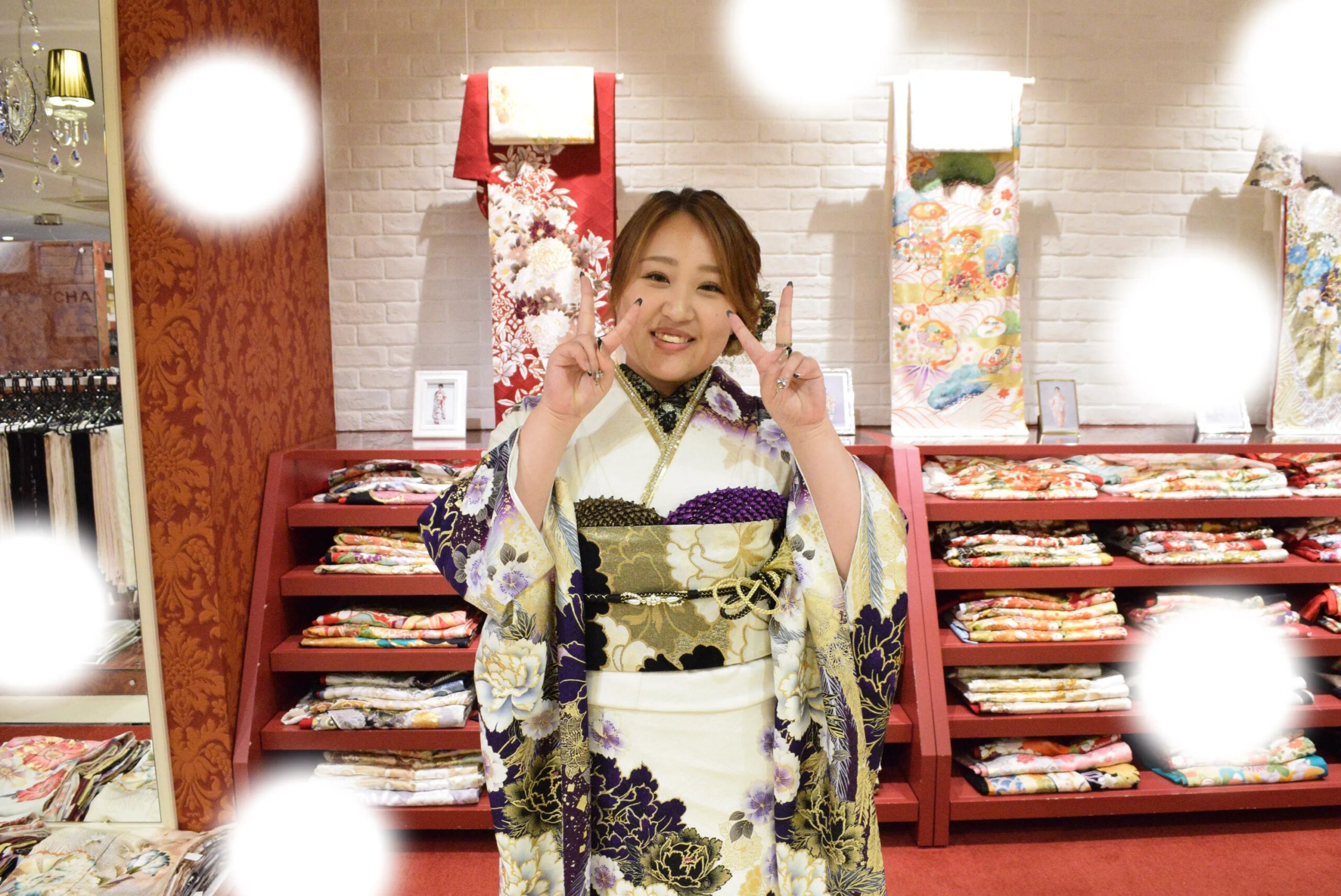 成人式　前撮り　梅田　モード　かっこいい　目立つ　紫