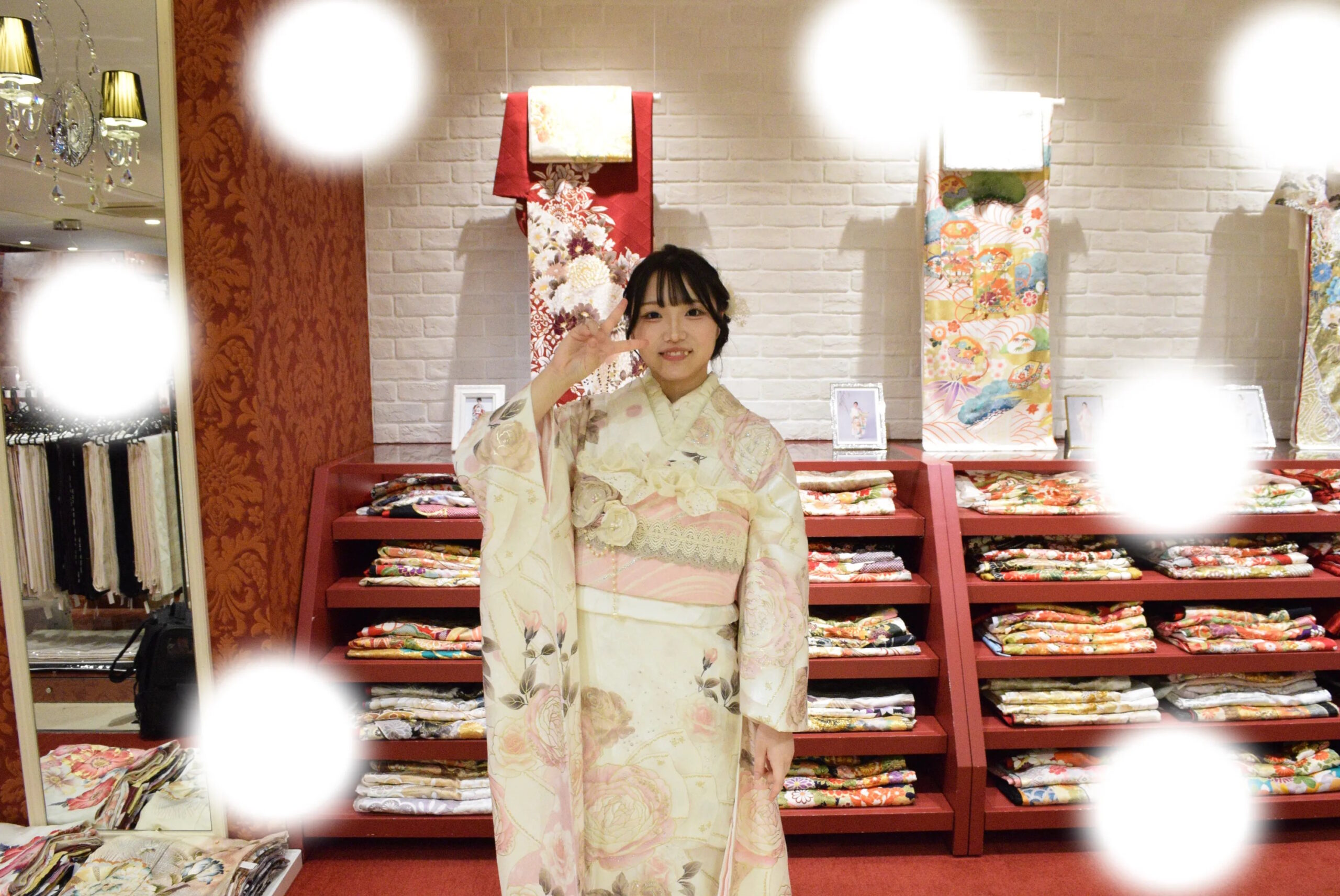 成人式　前撮り　梅田　ヘップバーン　ピンク　キラキラ　かわいい