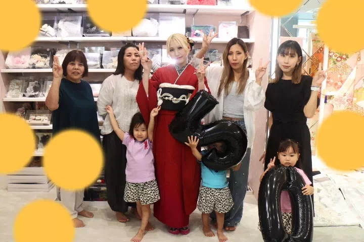 TAKAZEN神戸店　前撮り撮影会　イマドキ　カワイイ　赤色