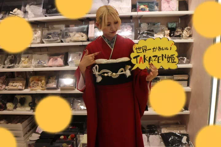 TAKAZEN神戸店　前撮り撮影会　イマドキ　カワイイ　赤色
