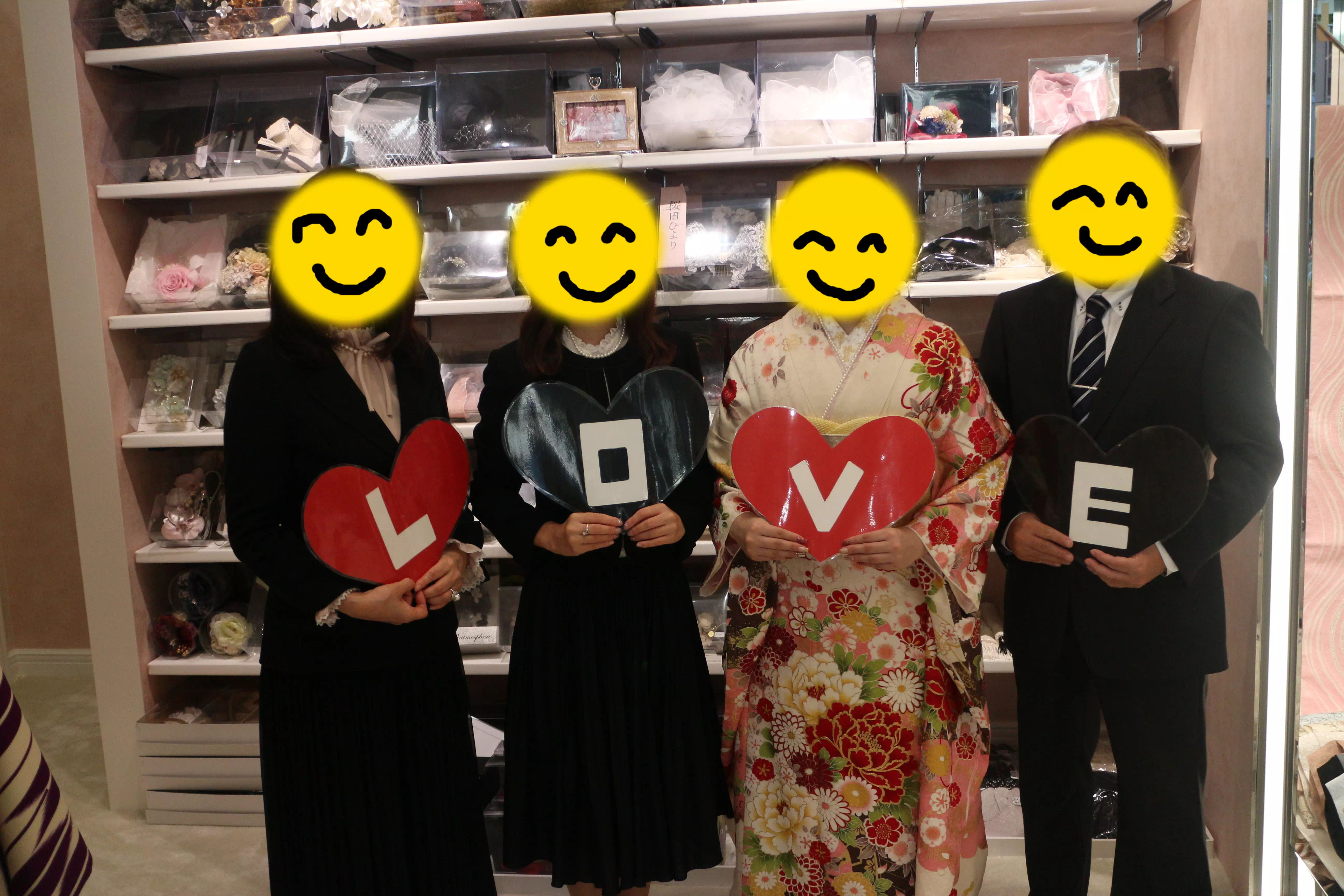 TAKAZEN神戸店　前撮り撮影会　イマドキ　カワイイ　正統派古典　華やか　ピンク
