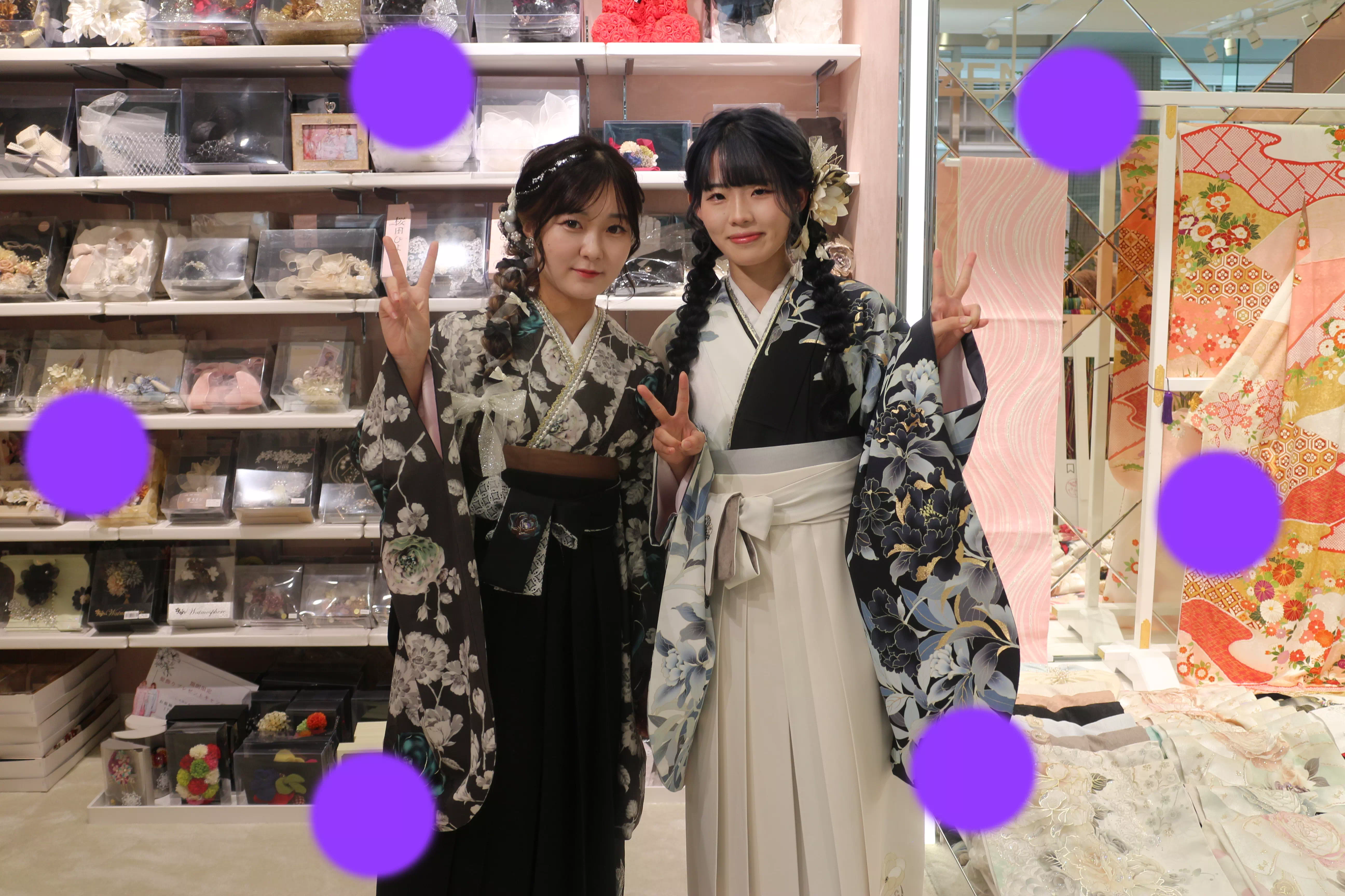 TAKAZEN神戸店　前撮り撮影会　イマドキ　カワイイ　コディネート　振袖　レンタル　袴　