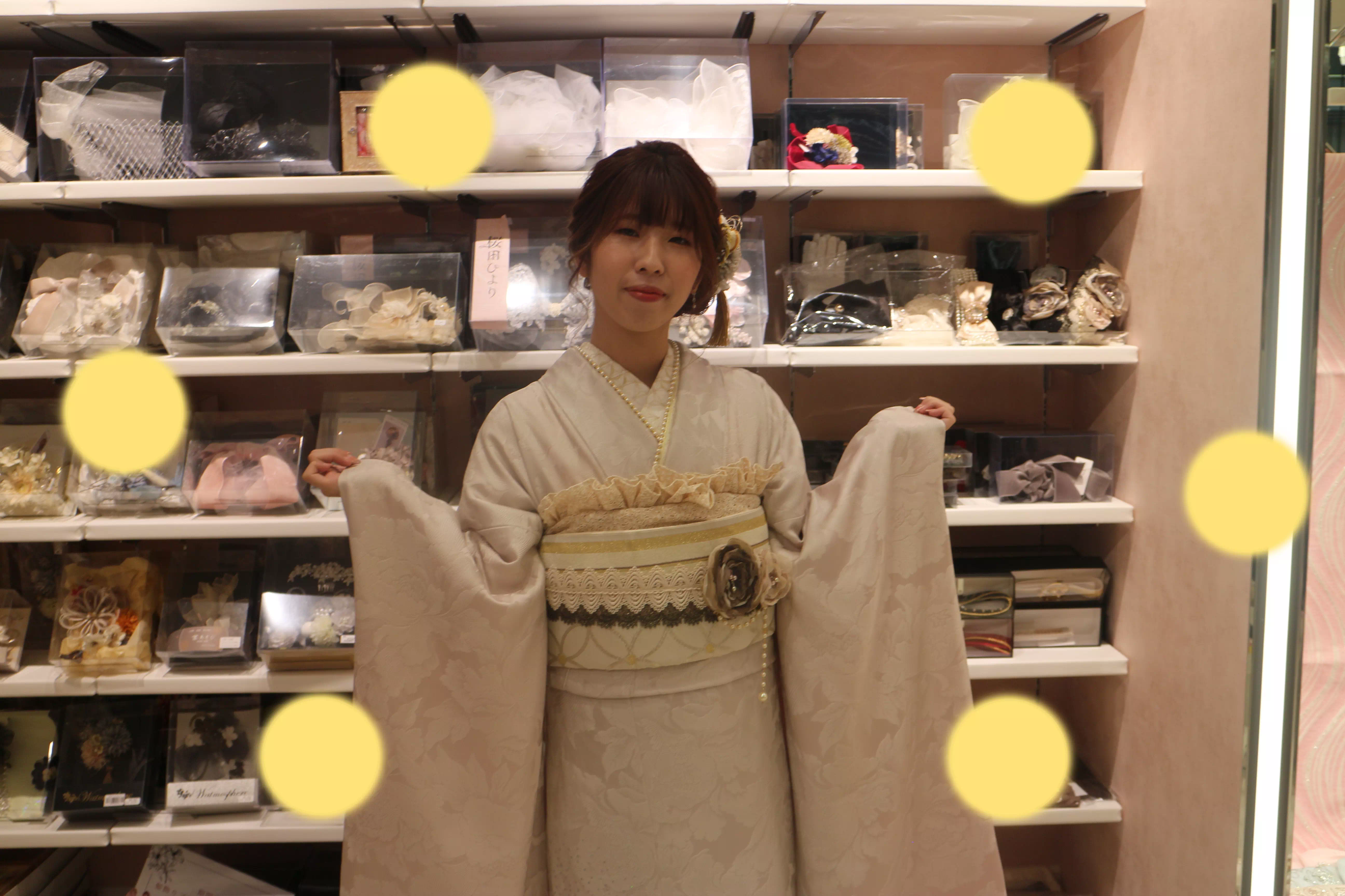 TAKAZEN神戸店　前撮り撮影会　イマドキ　カワイイ　コディネート　振袖　レンタル　袴　