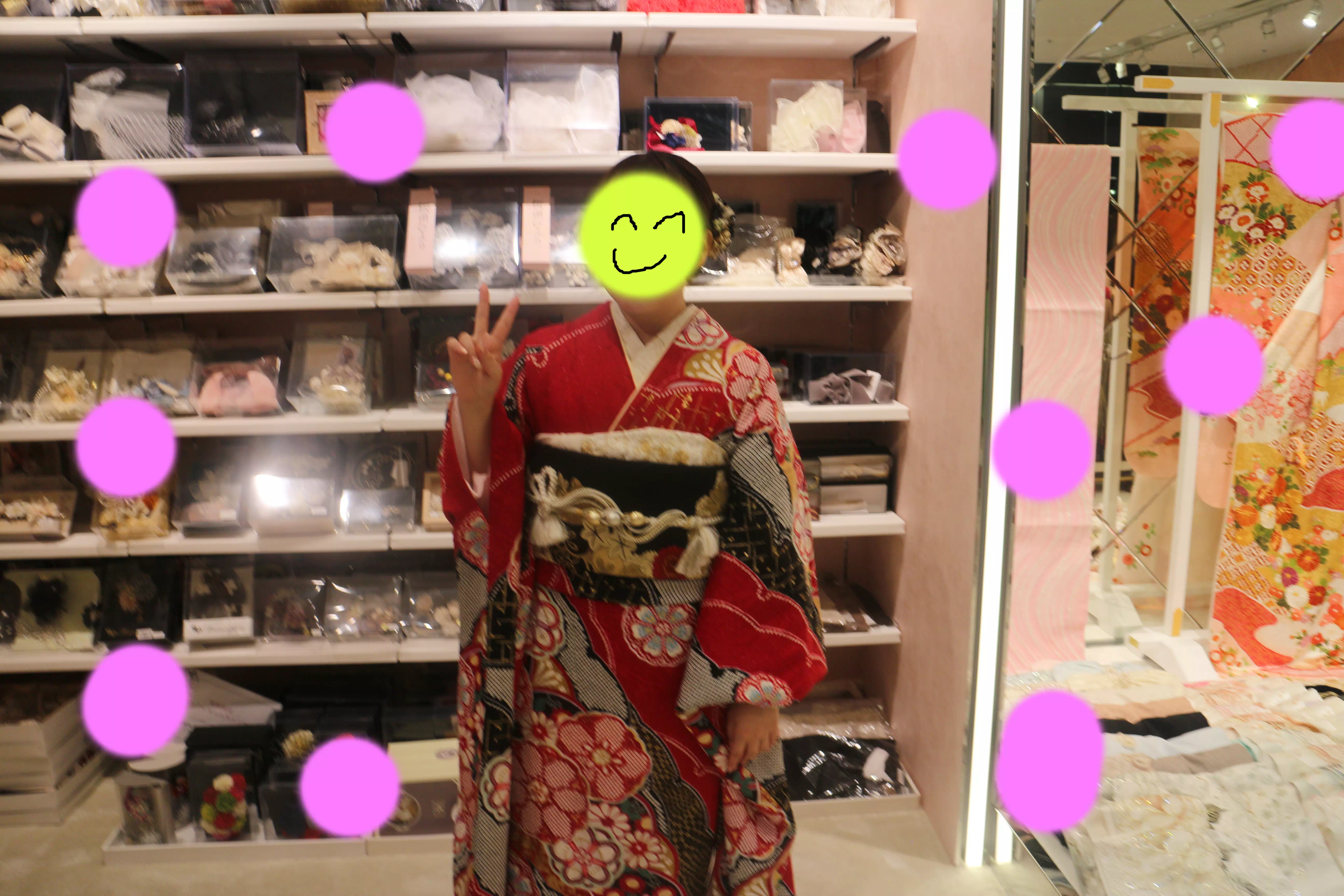 TAKAZEN神戸店　前撮り撮影会　イマドキ　カワイイ　コディネート　振袖　レンタル　袴　