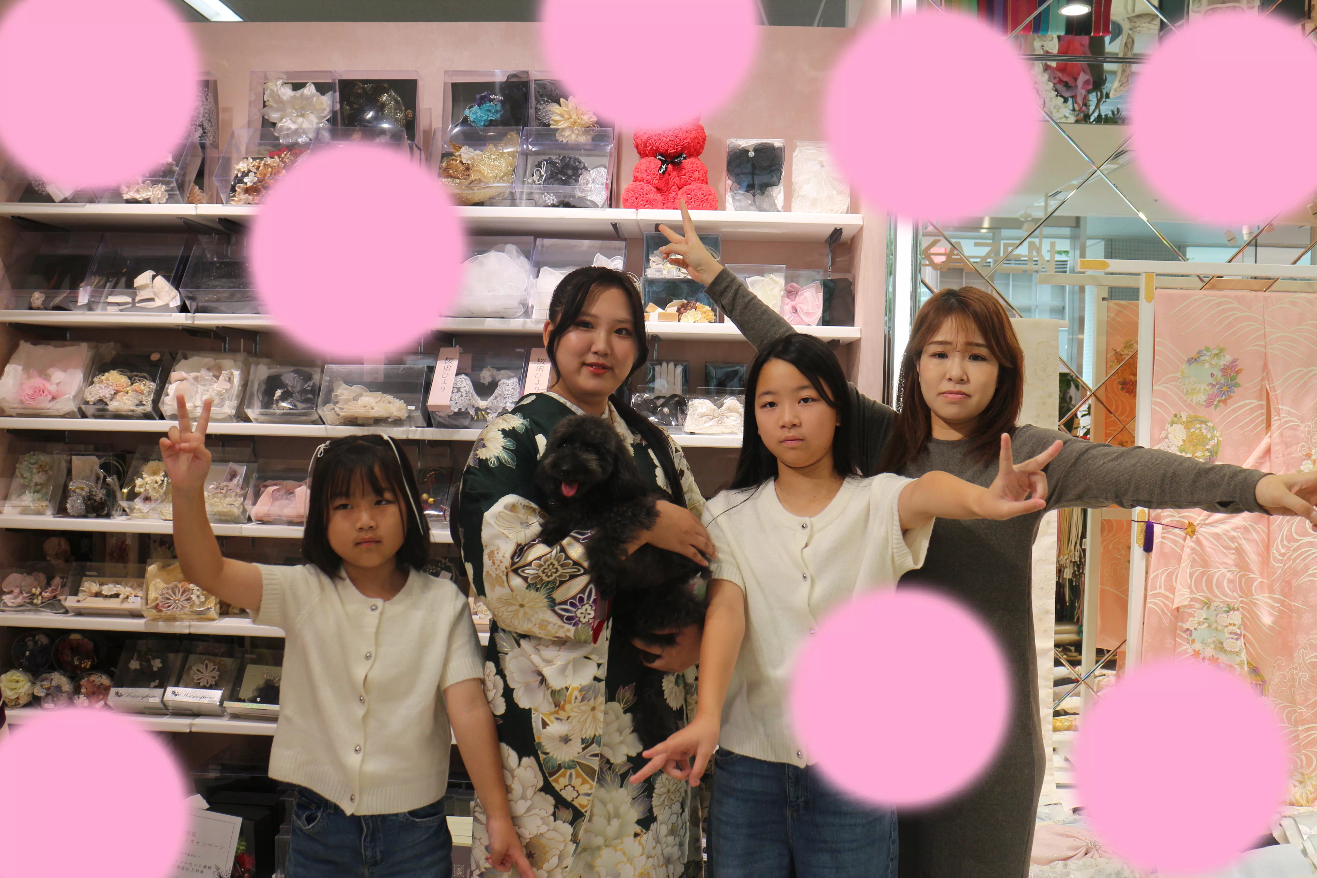 TAKAZEN神戸店　前撮り撮影会　イマドキ　カワイイ　振袖　レンタル　写真　