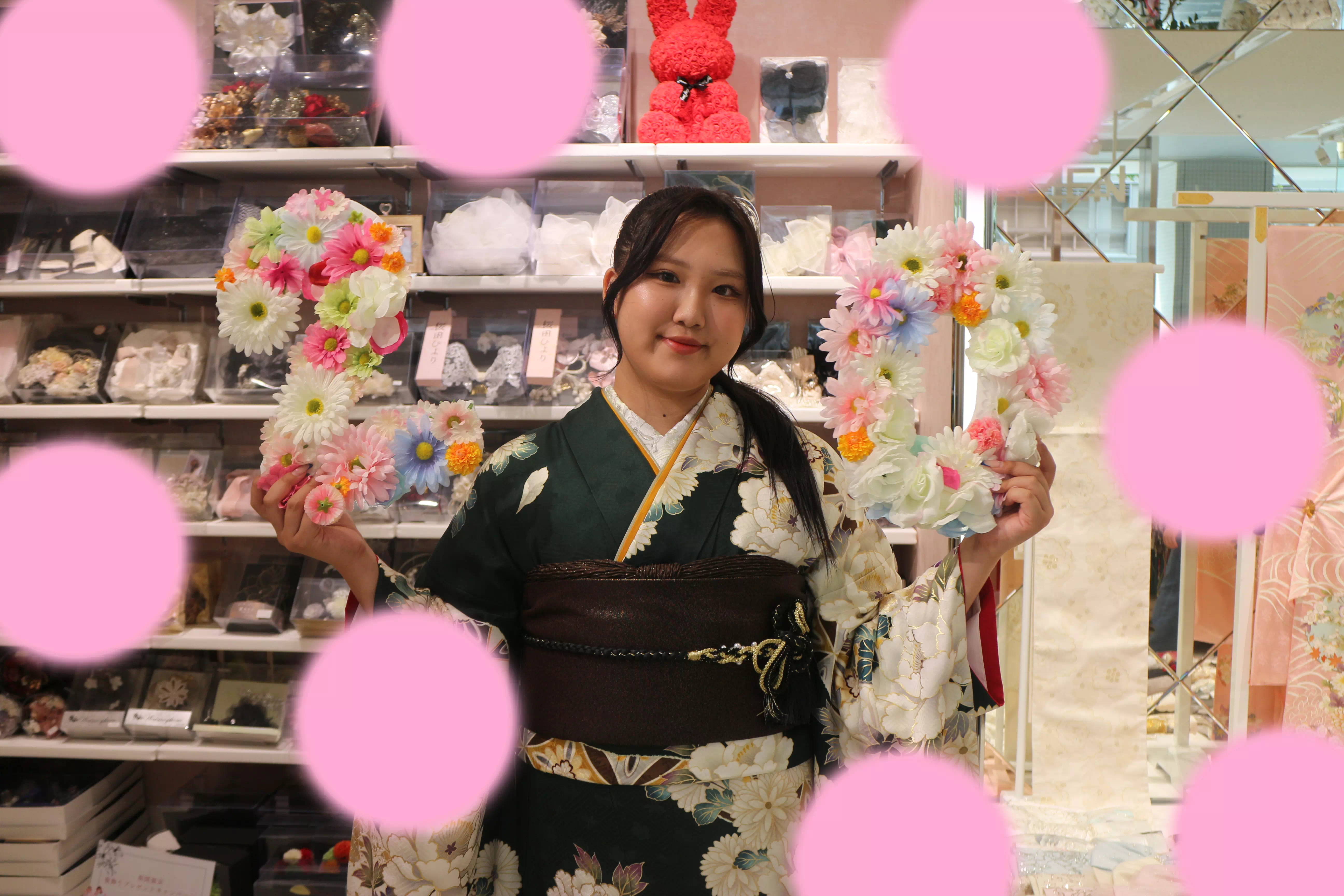 TAKAZEN神戸店　前撮り撮影会　イマドキ　カワイイ　振袖　レンタル　写真　