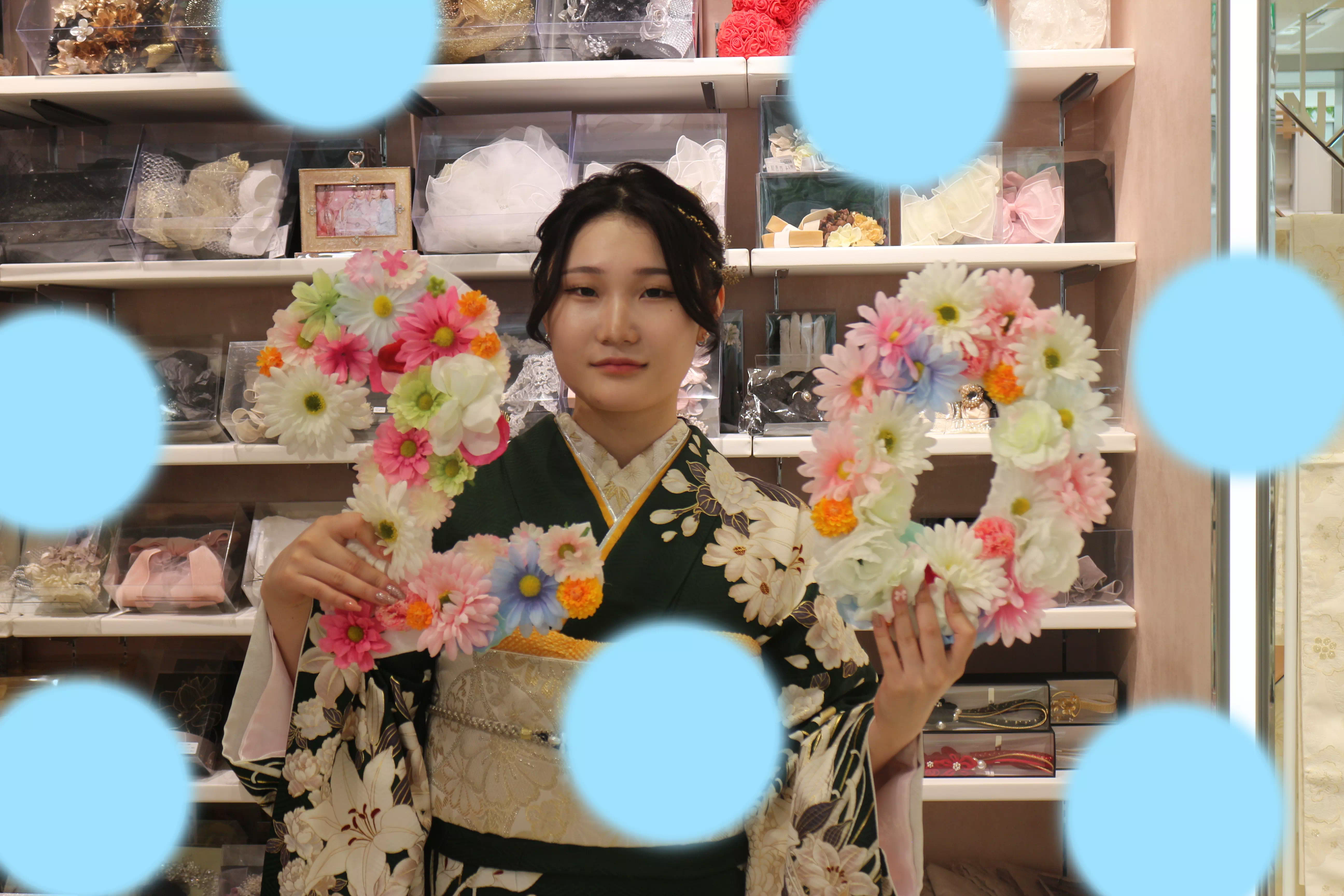 TAKAZEN神戸店　前撮り撮影会　イマドキ　カワイイ　振袖　レンタル　写真　