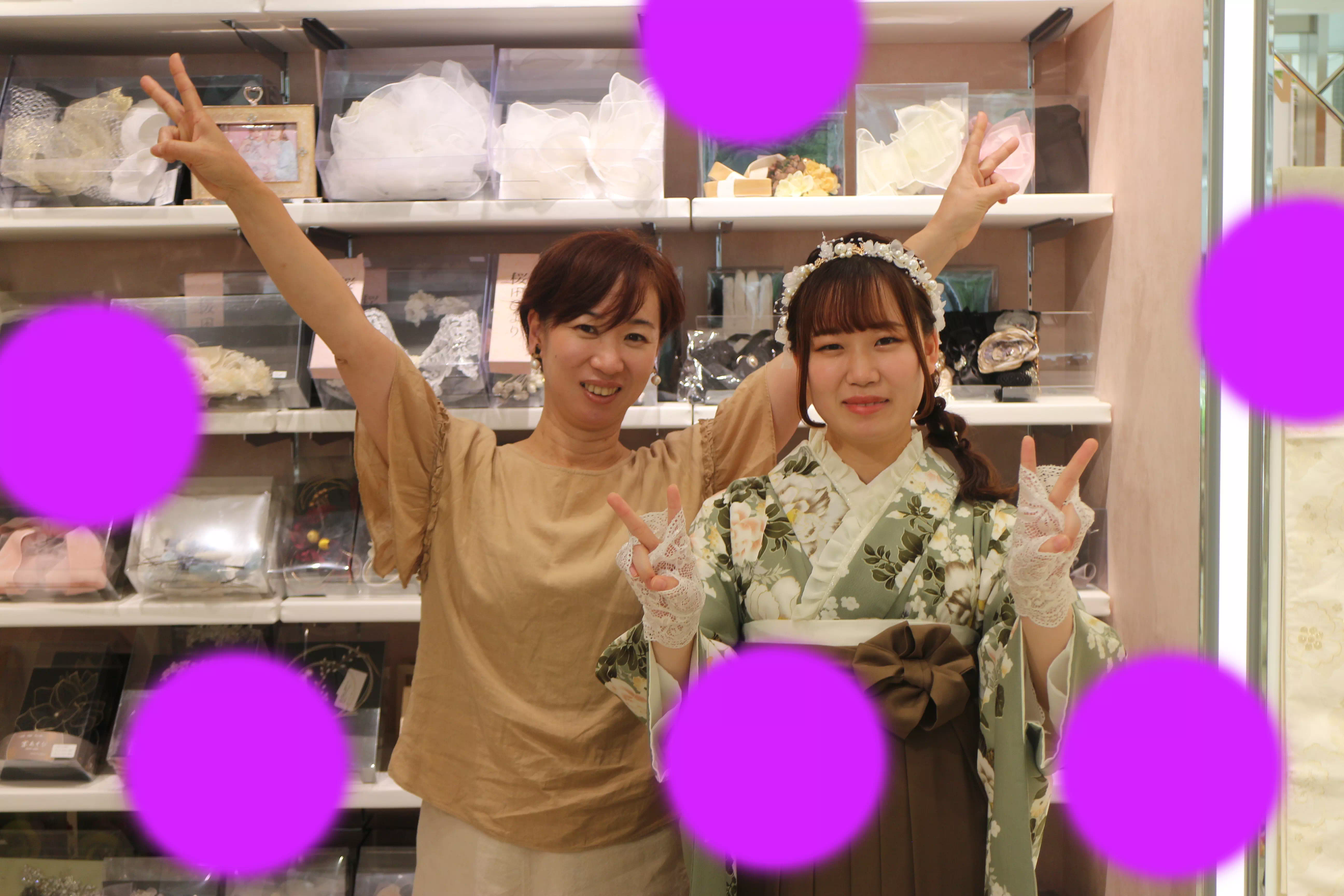 TAKAZEN神戸店　前撮り撮影会　イマドキ　カワイイ　袴　レンタル　写真　