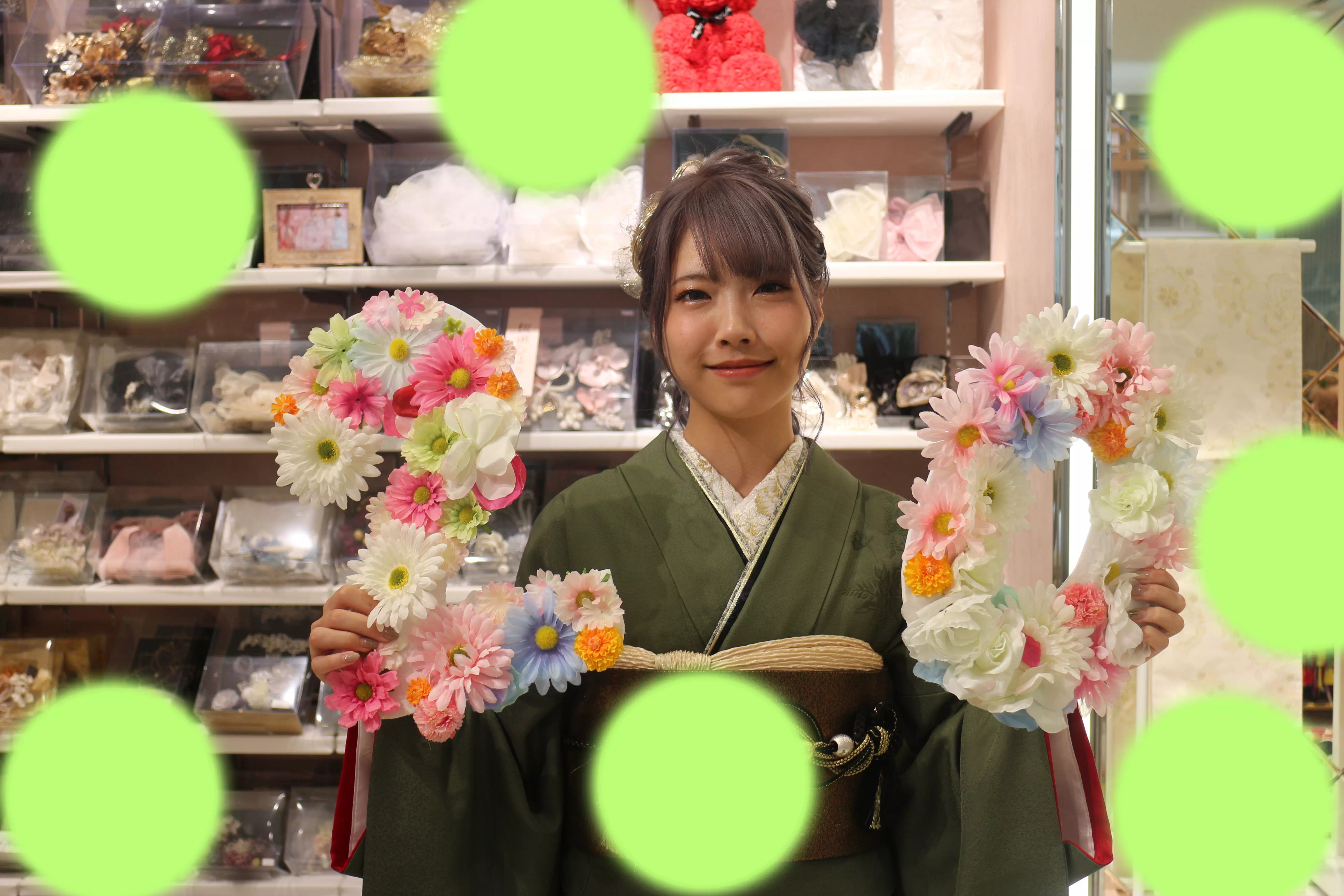 TAKAZEN神戸店　前撮り撮影会　イマドキ　カワイイ　振袖　レンタル　写真　