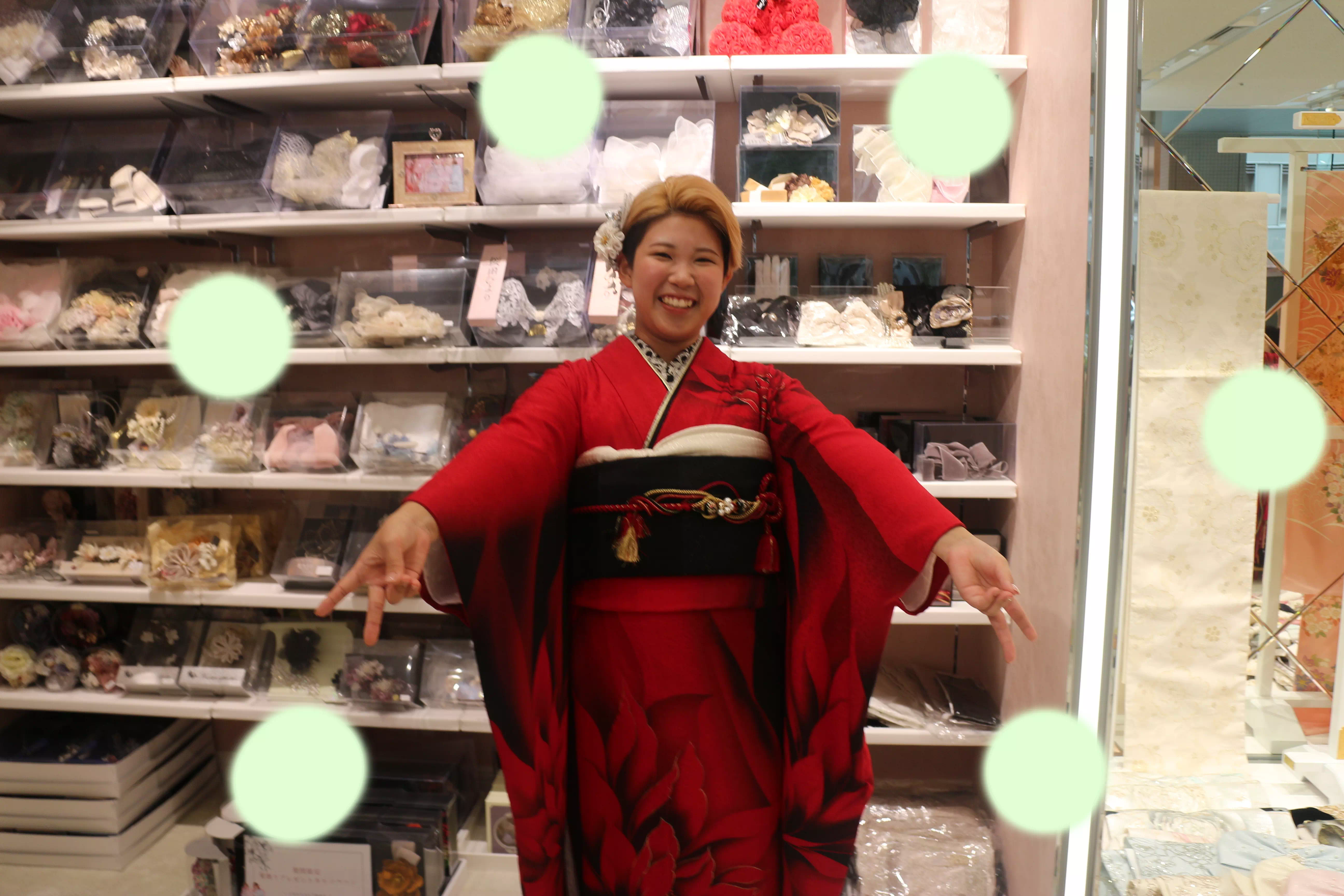TAKAZEN神戸店　前撮り撮影会　イマドキ　カワイイ　コディネート　振袖　レンタル　袴　