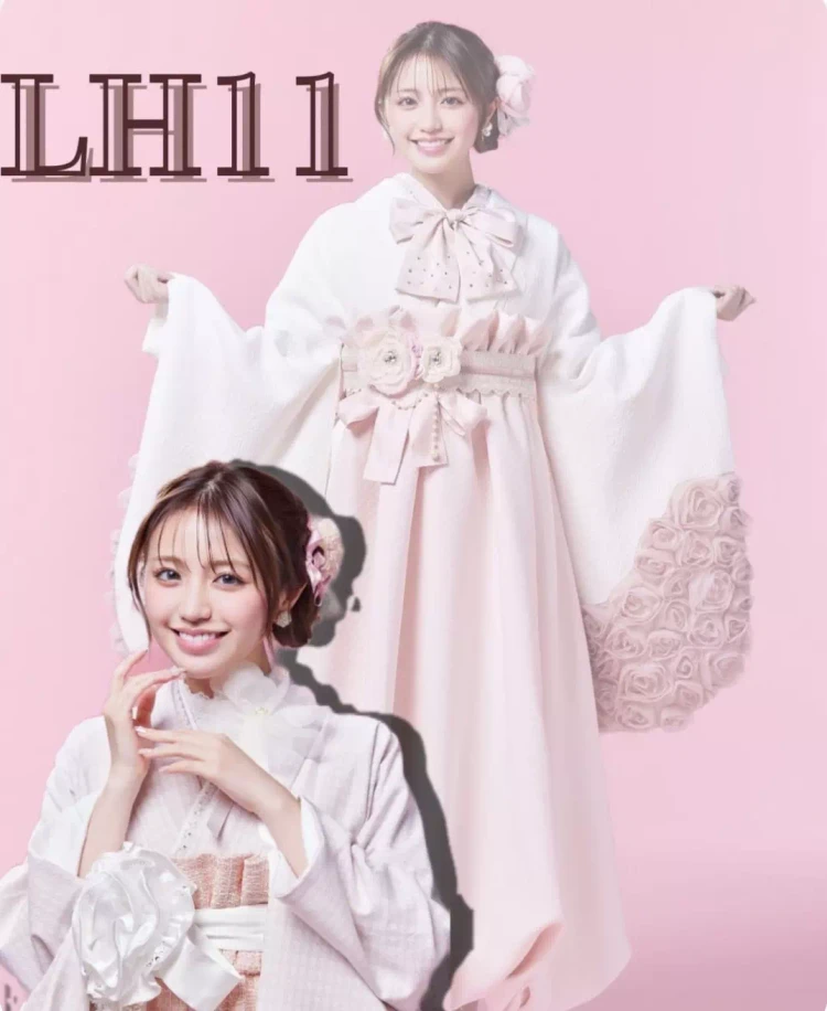 TAKAZEN姫路店　ヘップバーン袴　新作袴　ツイード　　ブラック　袴黒　イマドキ　おしゃれ　姫路袴レンタル　加古川袴レンタル　