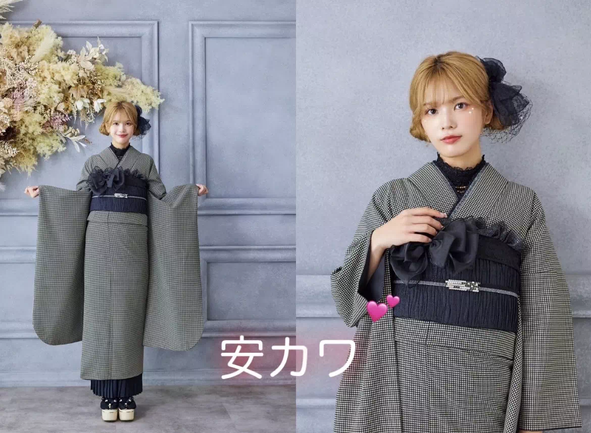 TAKAZEN神戸店　かわいい　ののちゃん　振袖レンタル　被らない　おしゃれ