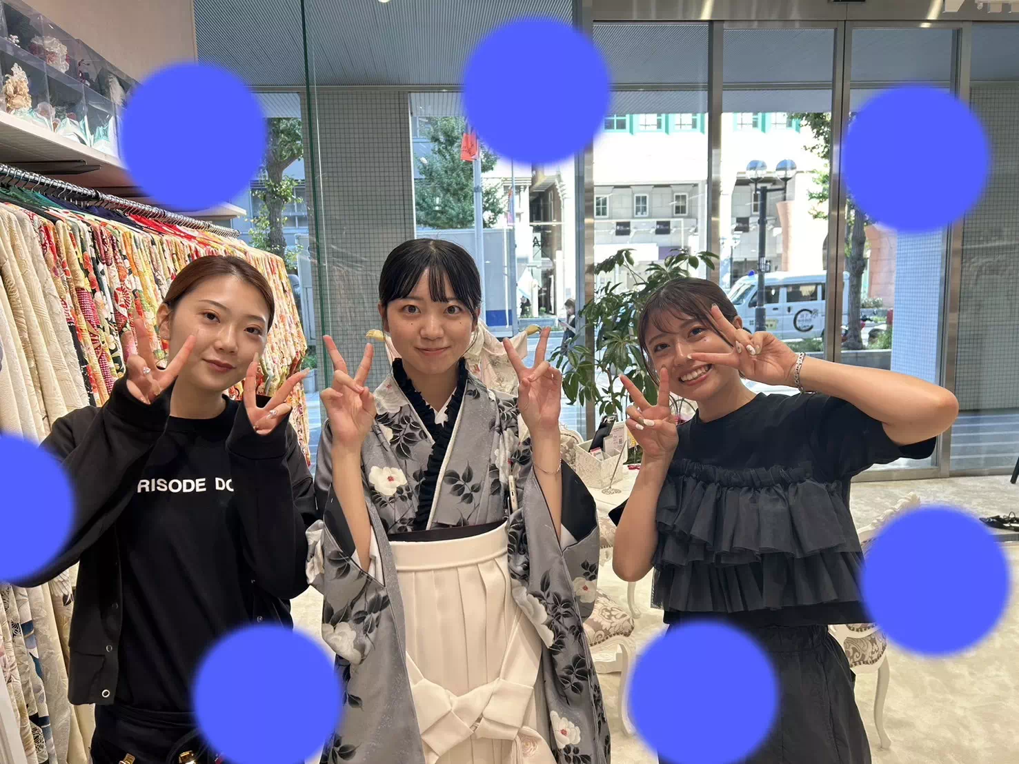 TAKAZEN神戸店　前撮り撮影会　イマドキ　カワイイ　コディネート　振袖　レンタル　袴　