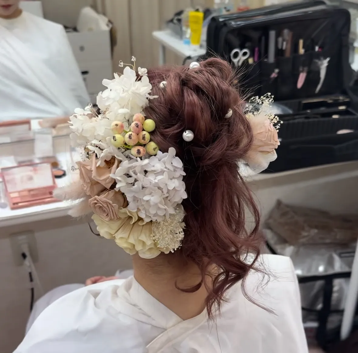 成人式　振袖　髪型　かわいい　人気ヘアセット