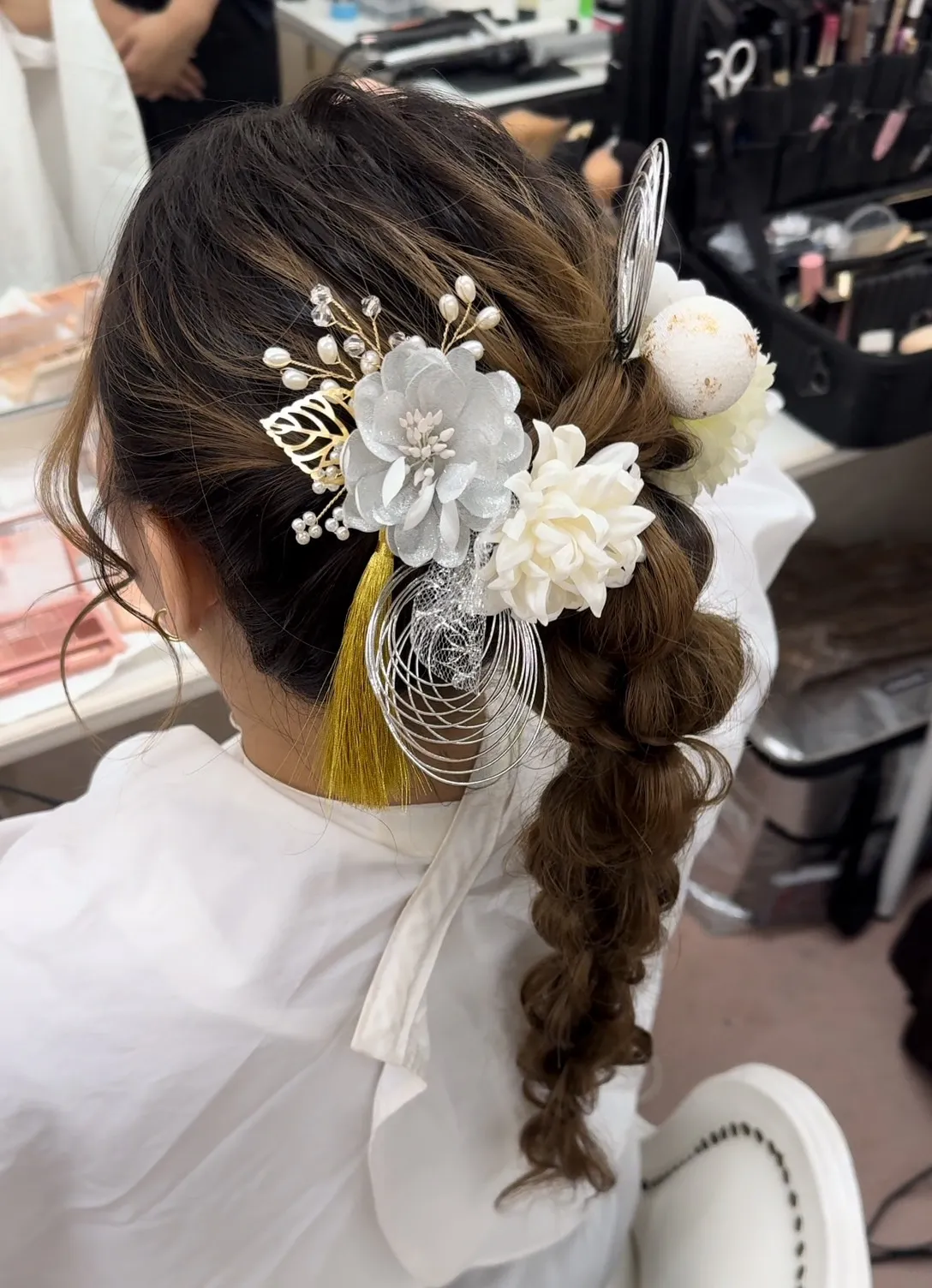 成人式　振袖　髪型　かわいい　人気ヘアセット