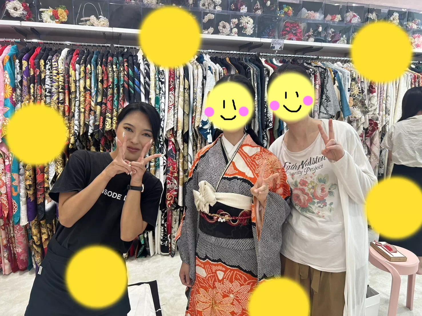 TAKAZEN神戸店　前撮り撮影会　イマドキ　カワイイ　コディネート　振袖　レンタル　袴　