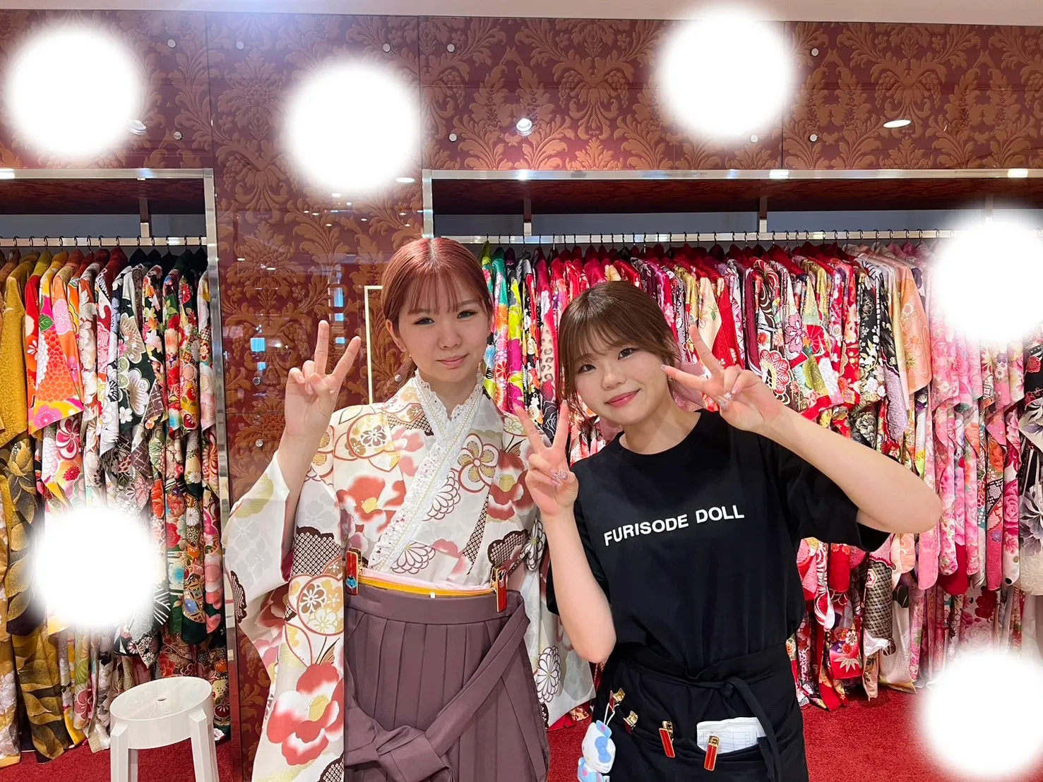 卒業式　袴　梅田　レンタル　くすみカラー　かわいい　人気
