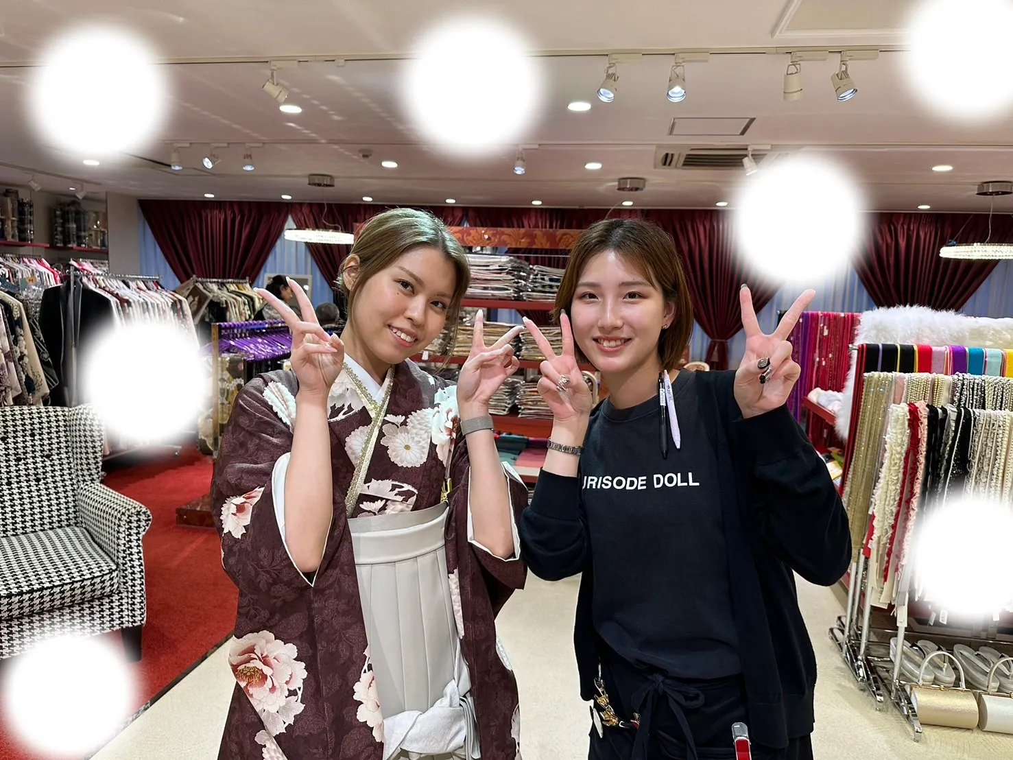 卒業式　袴　レンタル　大阪　古典　くすみカラー　かわいい