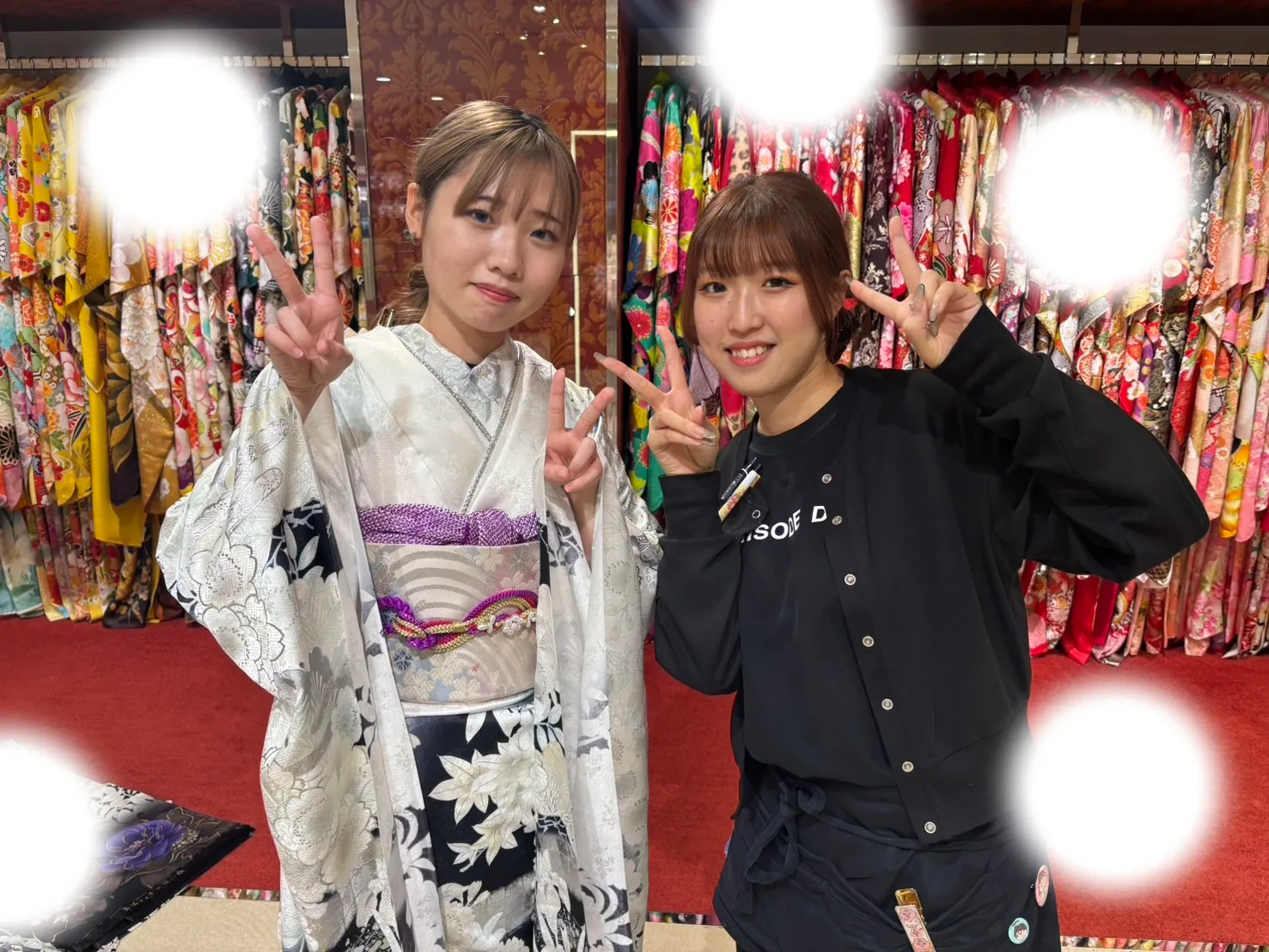 成人式　前撮り　梅田　袴　くすみカラー　かわいい　イマドキ　淡色　古典　タカゼン　撮影