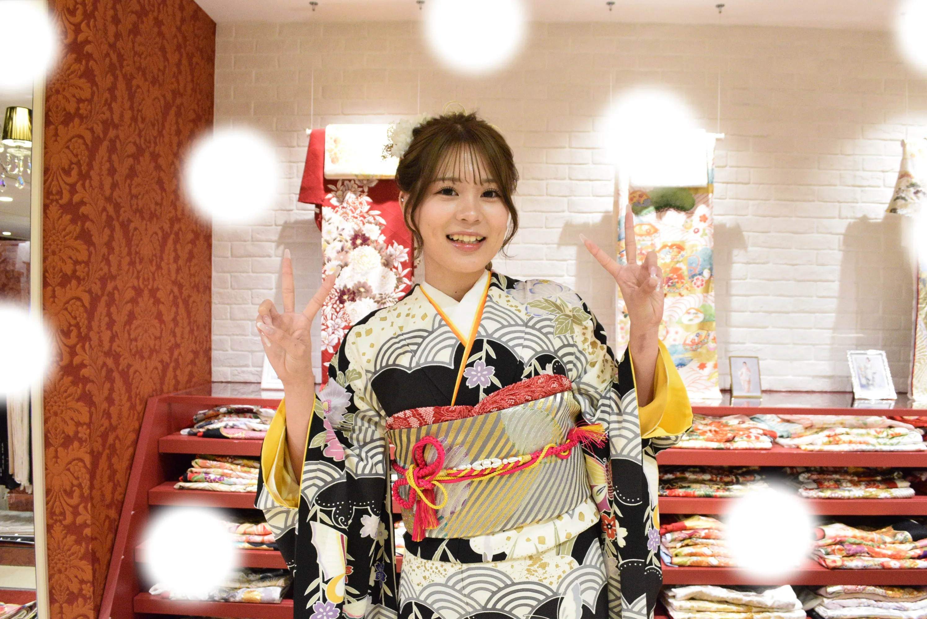 成人式　前撮り　梅田　袴　くすみカラー　かわいい　イマドキ　淡色　古典　タカゼン　撮影