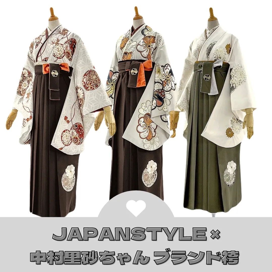 【TAKAZEN橿原店】6日♡JAPANSTYLE×中村里砂ちゃんのお洒落すぎるくすみカラー卒業袴のご紹介♡
