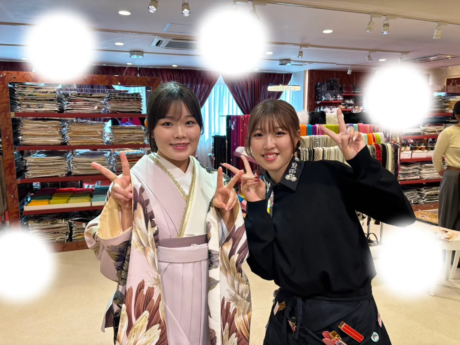 成人式　前撮り　梅田　袴　くすみカラー　かわいい　イマドキ　淡色　古典　タカゼン　撮影