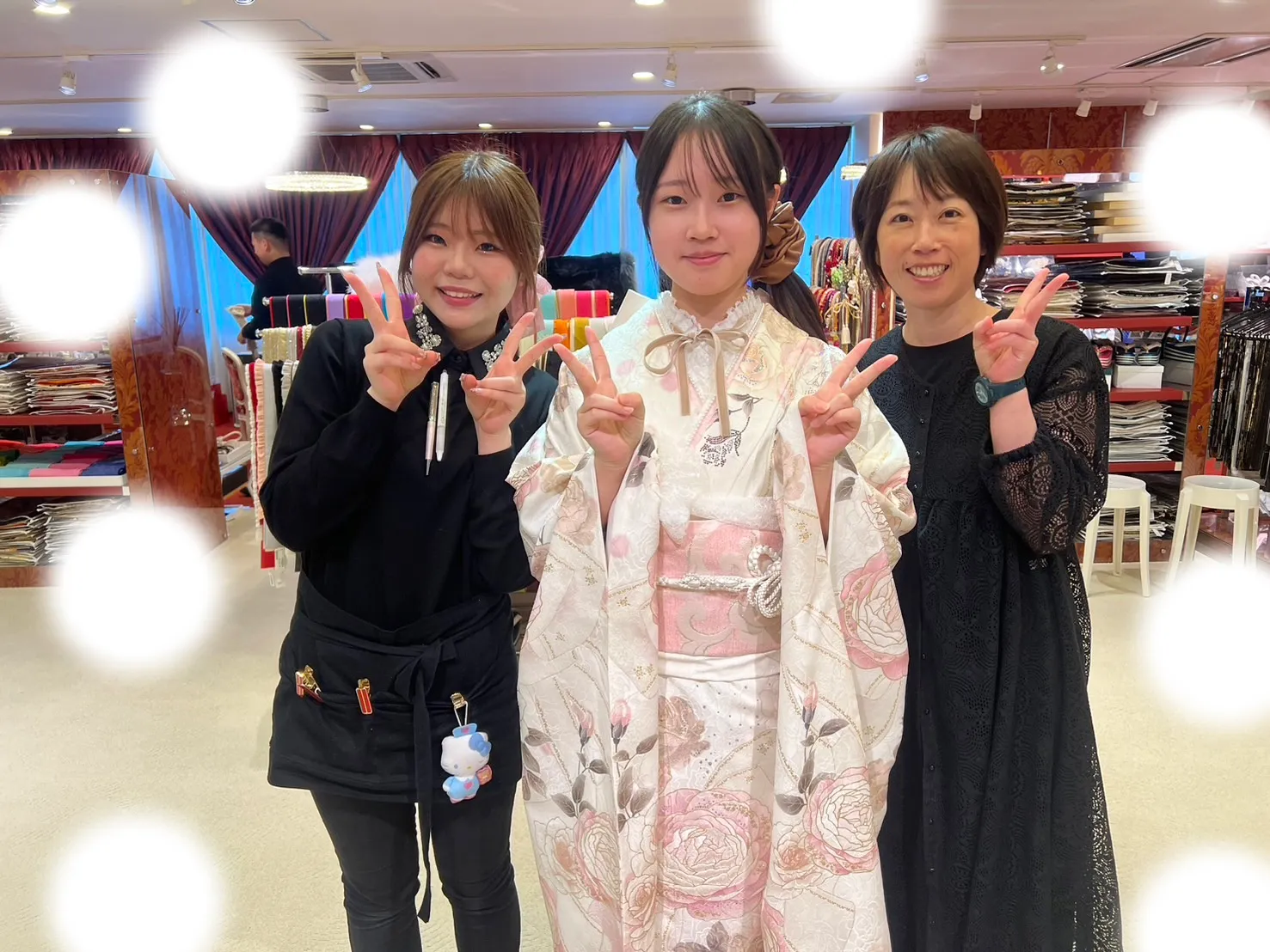 成人式　振袖　レンタル　梅田　ピンク　ヘップバーン　キラキラ　かわいい　人気