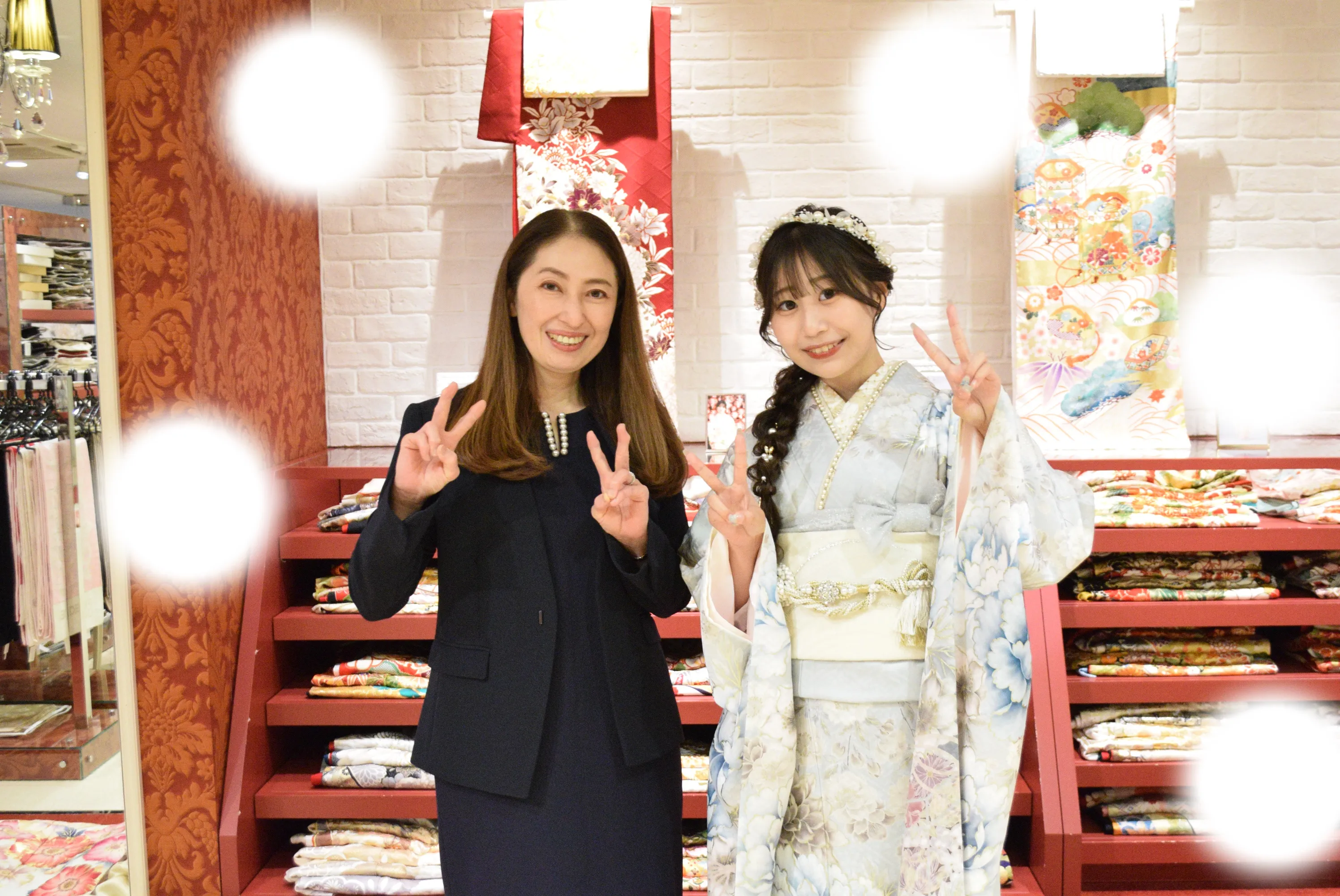 成人式　前撮り　梅田　くすみカラー　水色　キラキラ　かわいい