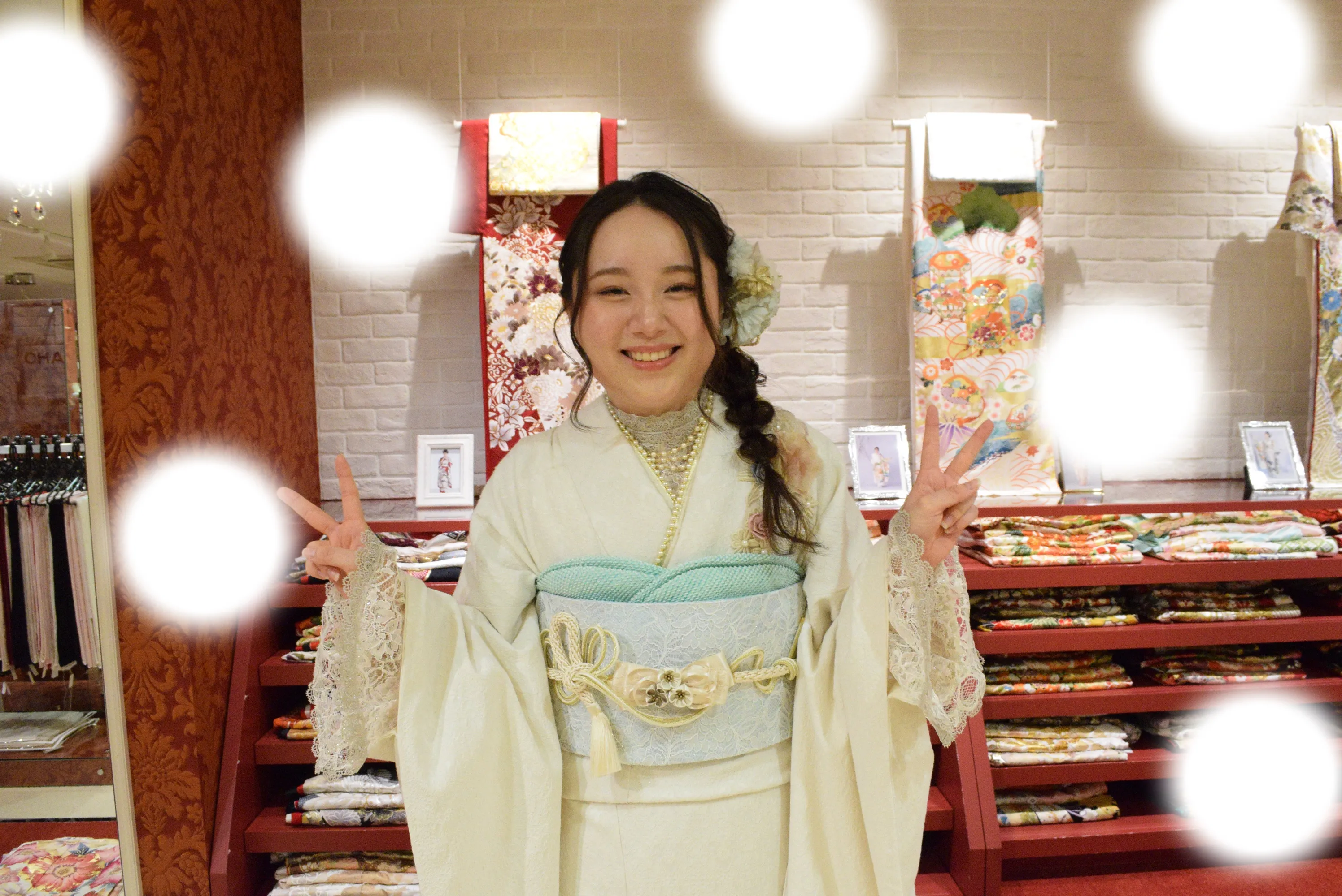 成人式　前撮り　梅田　くすみカラー　ヘップバーン　可愛い