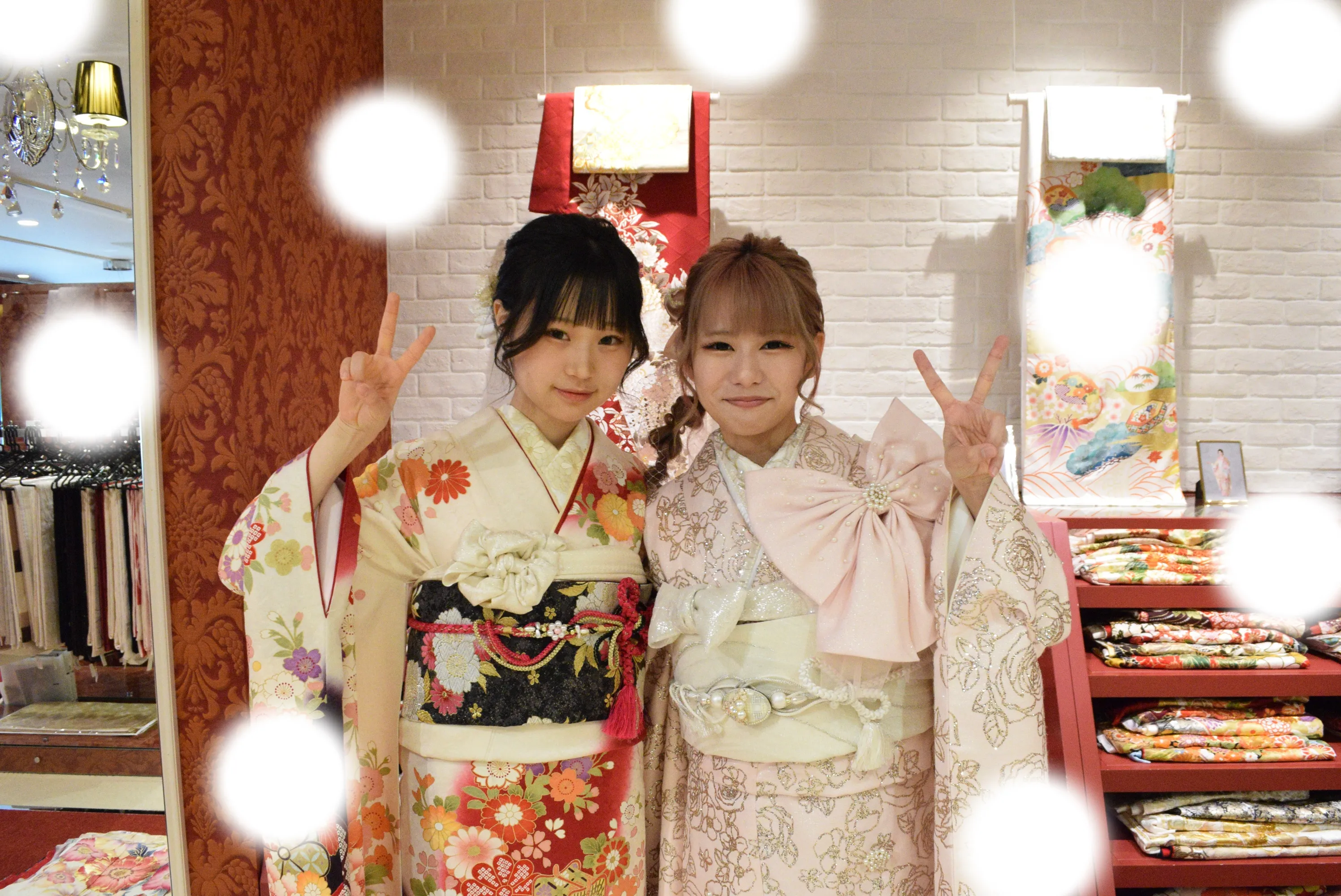 成人式　前撮り　梅田　袴　くすみカラー　かわいい　イマドキ　淡色　古典　タカゼン　撮影