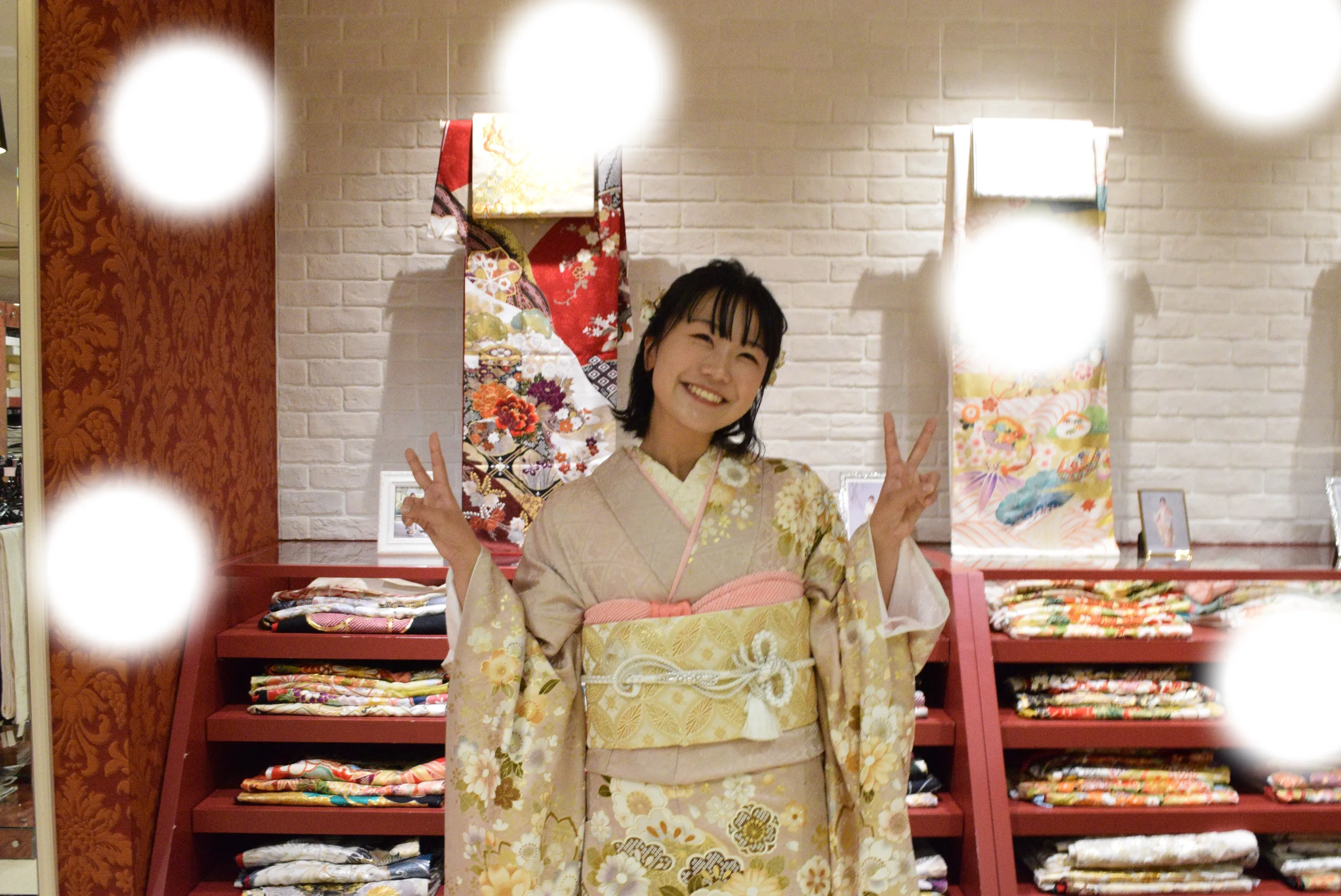成人式　前撮り　梅田　レンタル　家族写真　古典　綺麗　可愛い