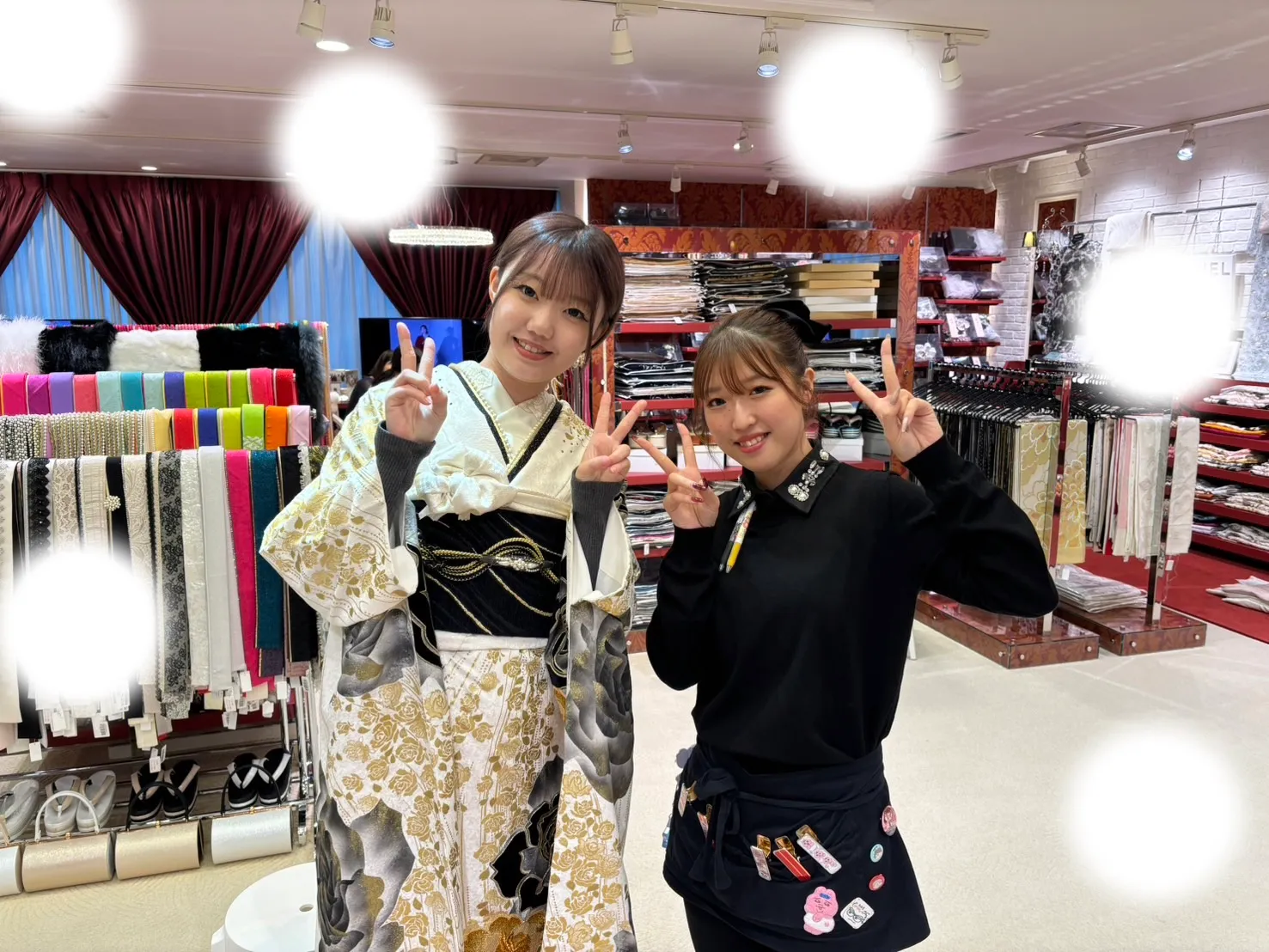 成人式　振袖　レンタル　ヘップバーン　白　人気　可愛い　キラキラ　
