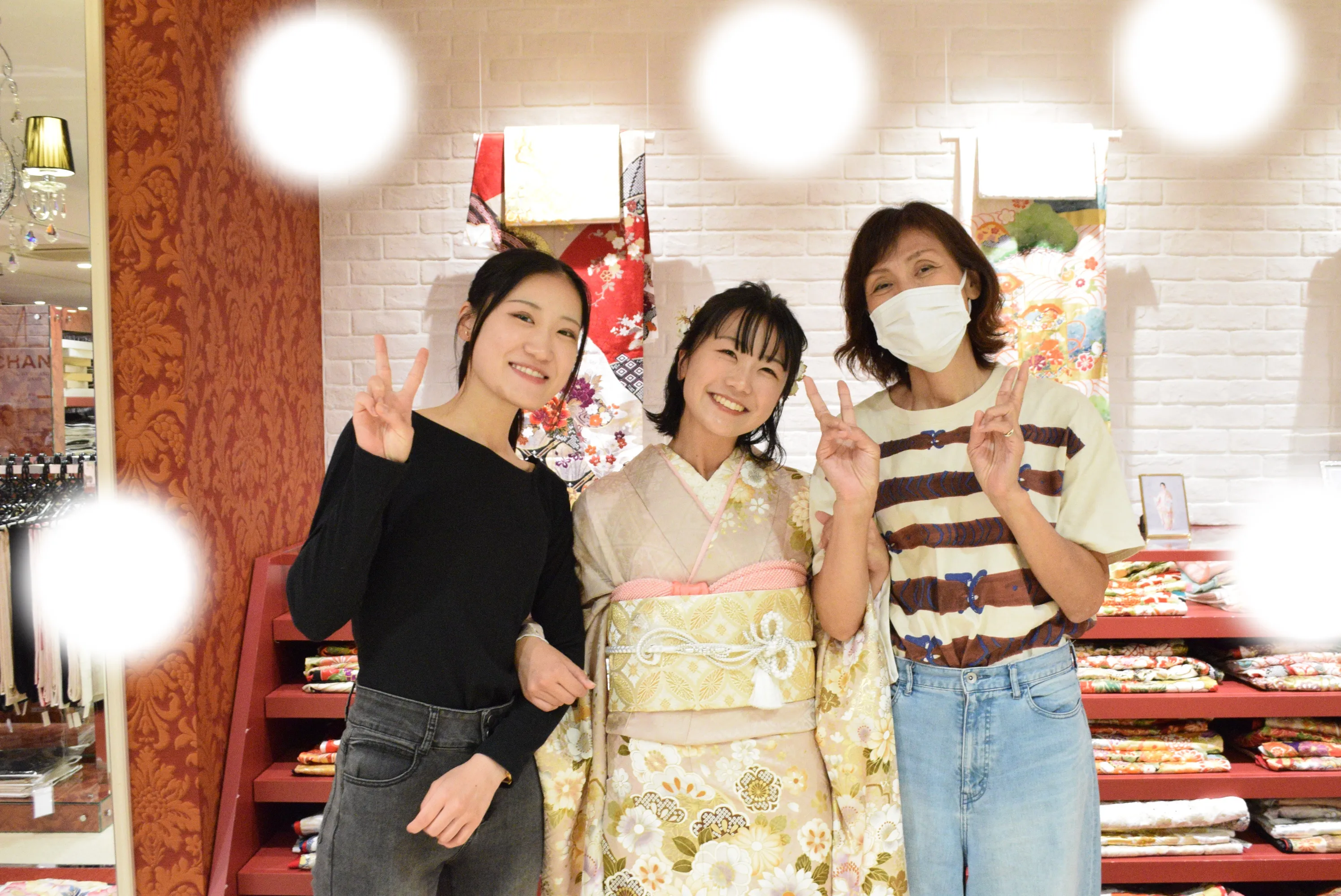 成人式　前撮り　梅田　レンタル　家族写真　古典　綺麗　可愛い