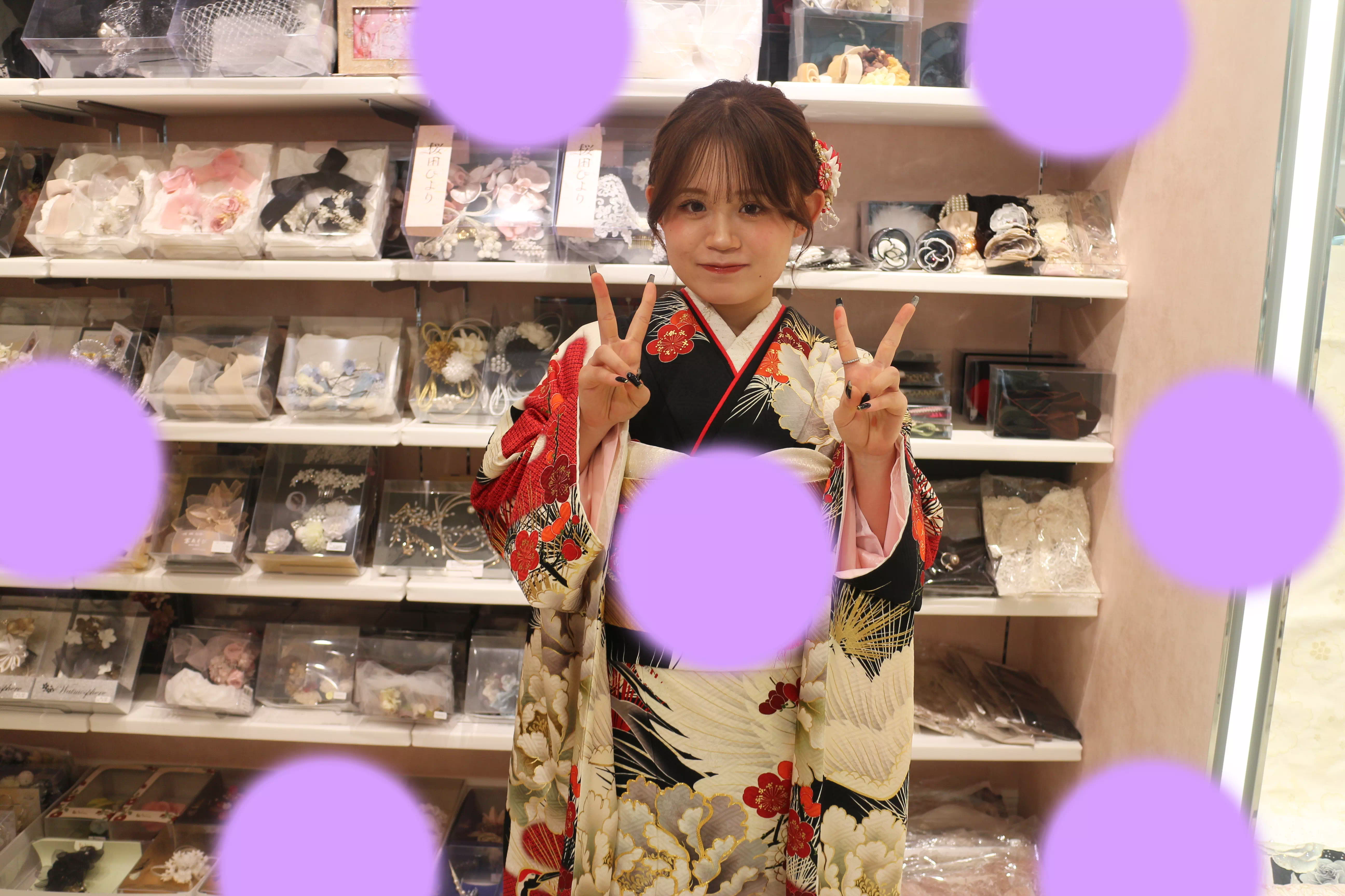 TAKAZEN神戸店　前撮り撮影会　イマドキ　カワイイ　コディネート　振袖　レンタル　袴　