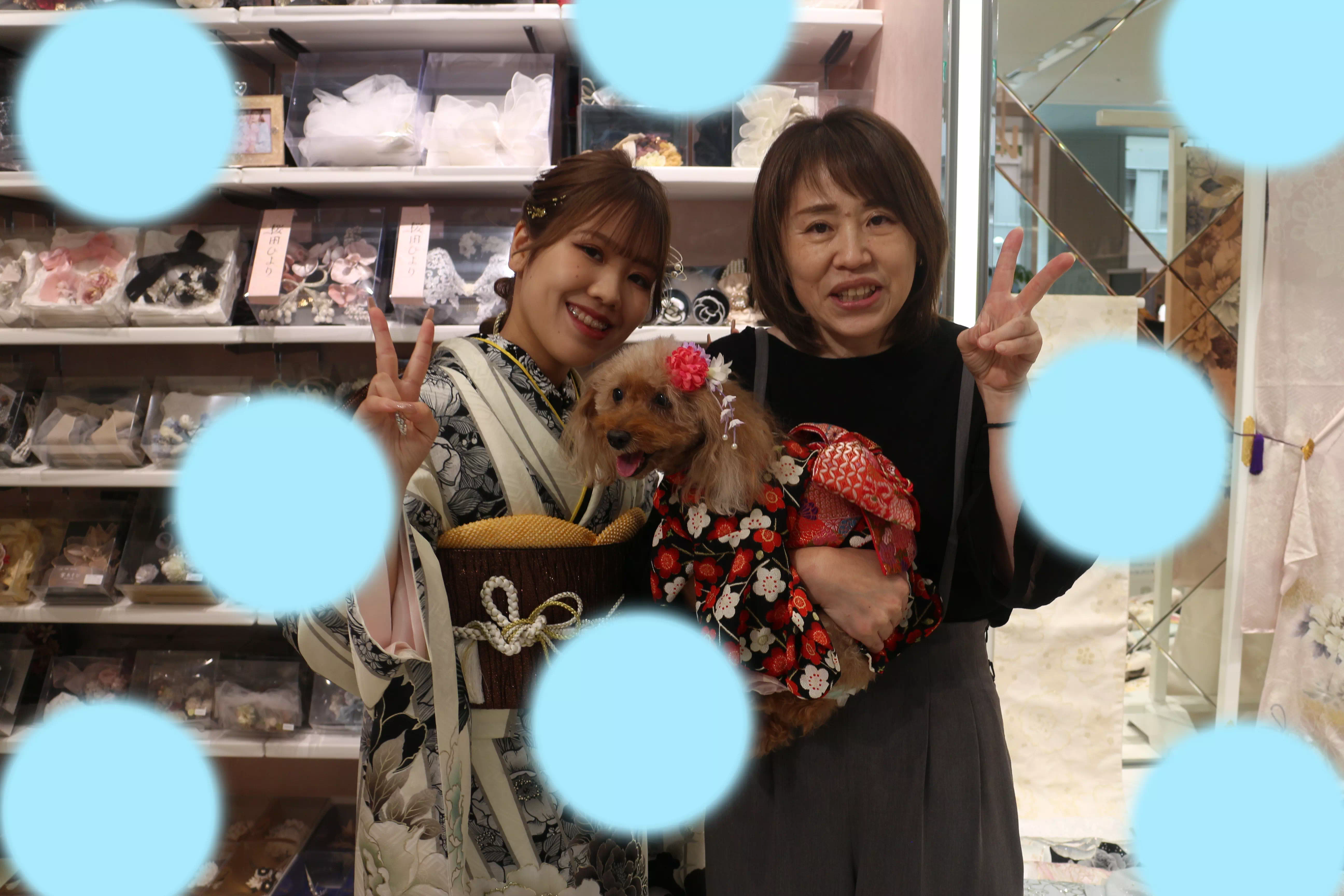 TTAKAZEN神戸店　玉城ティナ　　モノトーン　前撮り撮影会　イマドキ　カワイイ　コディネート　振袖　レンタル　