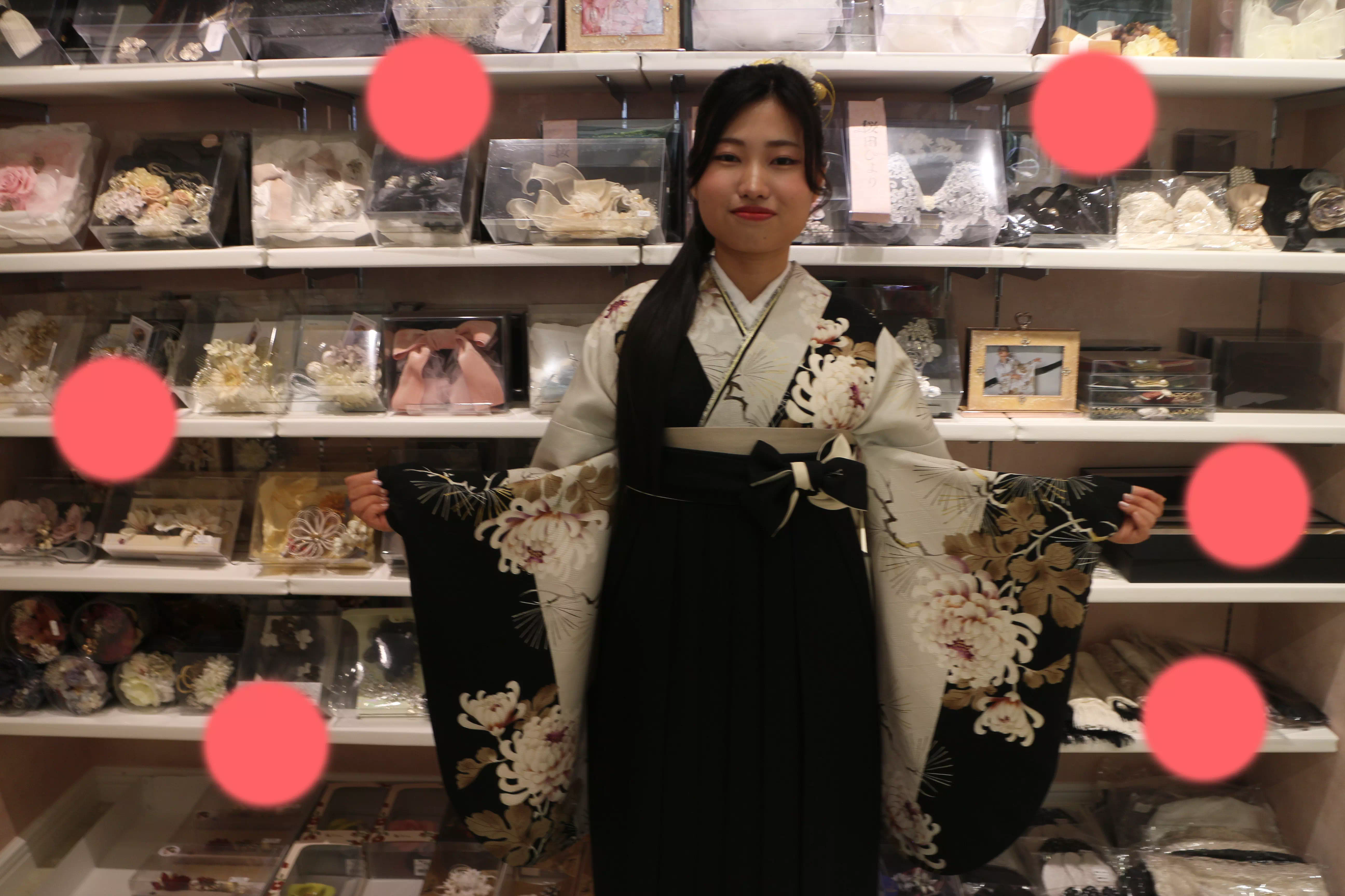TAKAZEN神戸店　前撮り撮影会　イマドキ　カワイイ　コディネート　振袖　レンタル　袴　