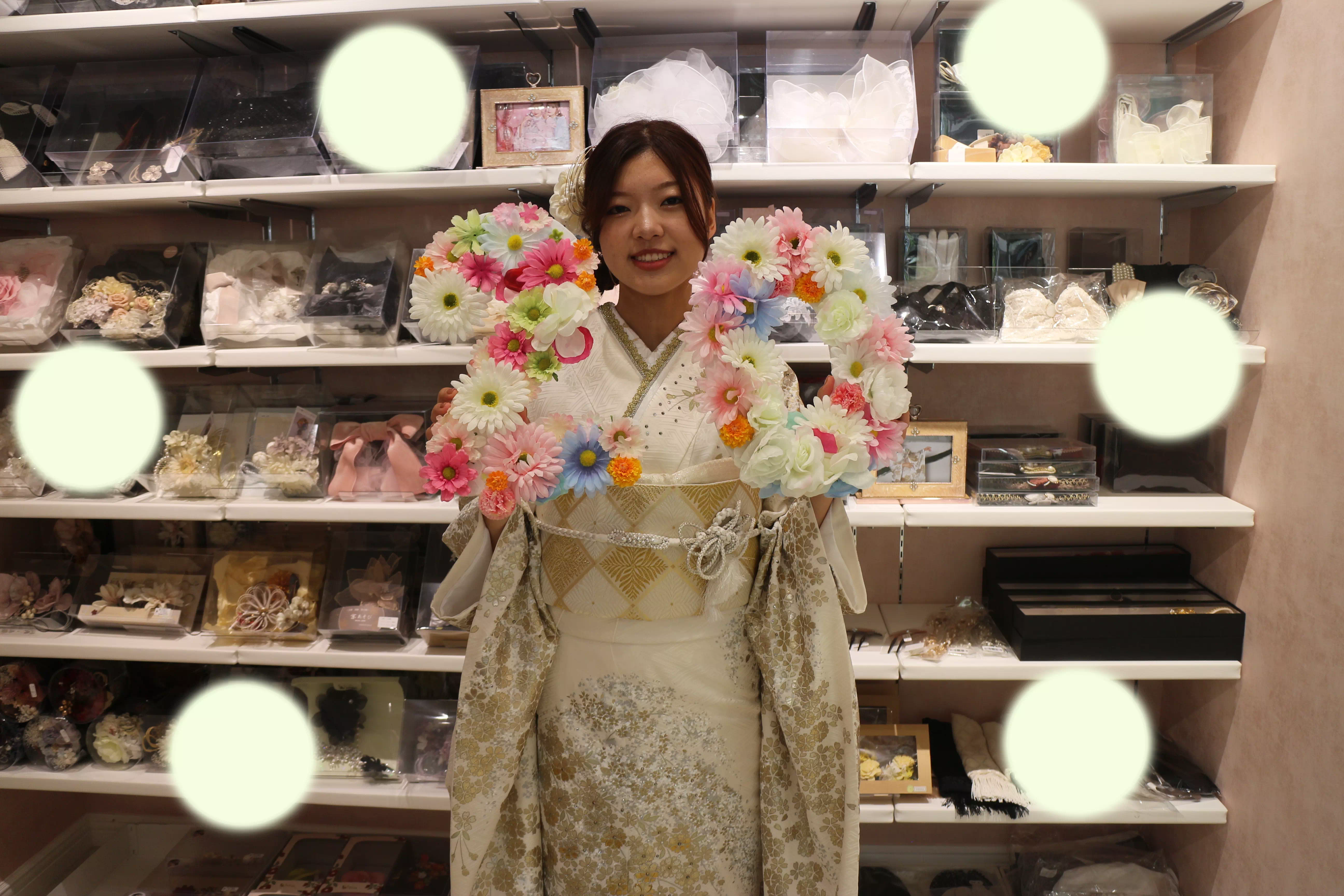 TAKAZEN神戸店　前撮り撮影会　イマドキ　カワイイ　コディネート　振袖　レンタル　袴　