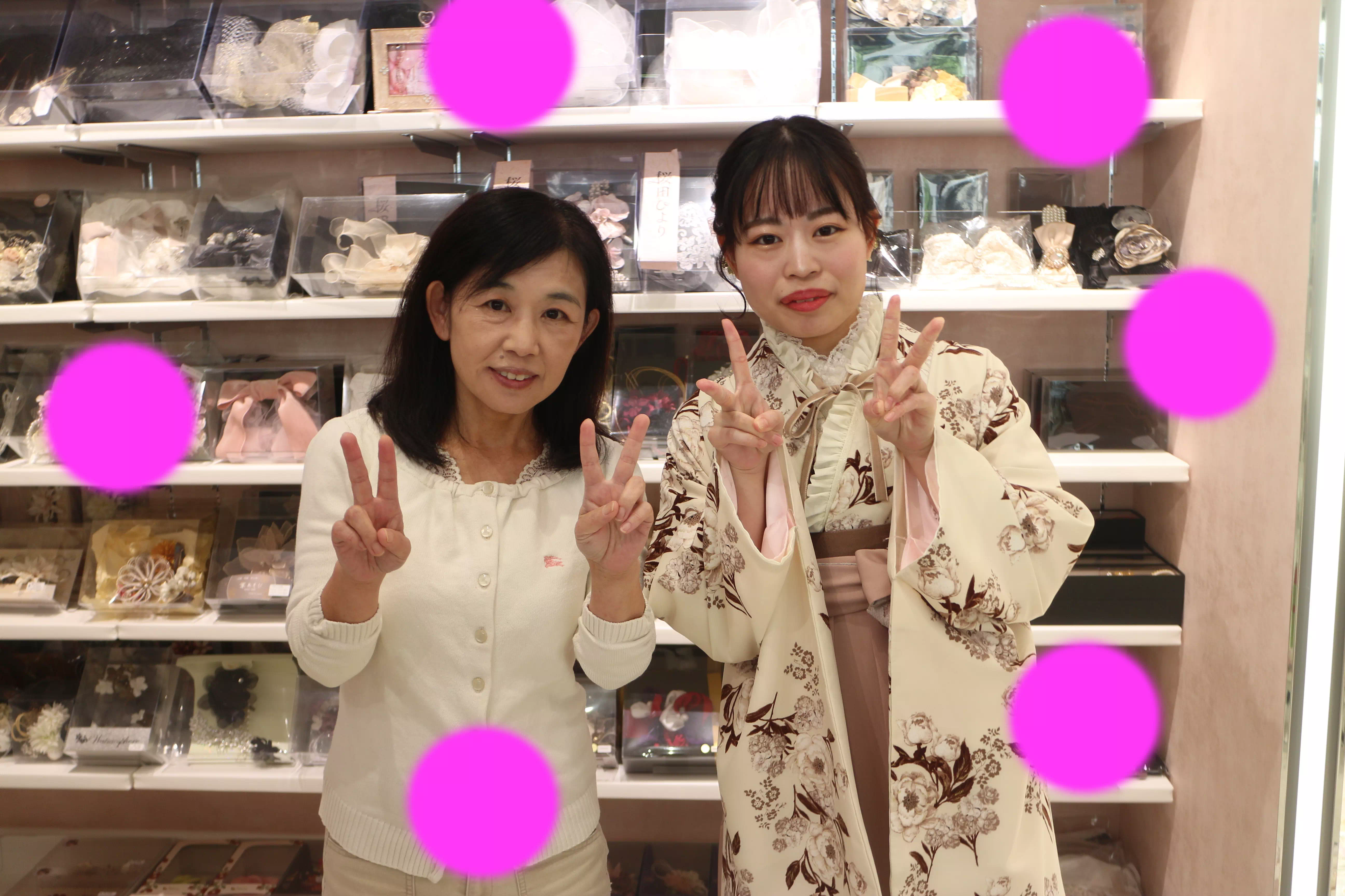 TAKAZEN神戸店　前撮り撮影会　イマドキ　カワイイ　コディネート　振袖　レンタル　袴　