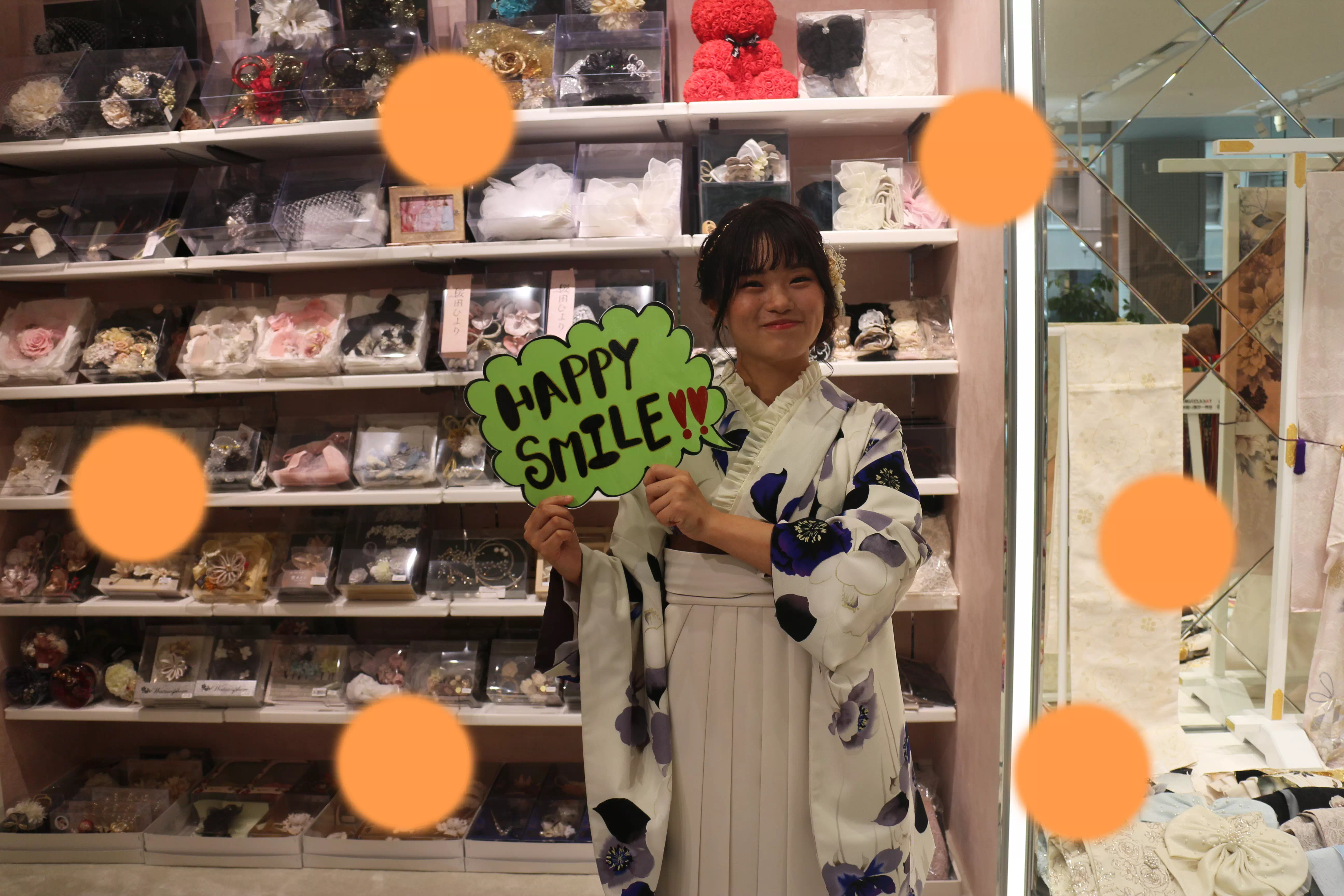 TAKAZEN神戸店　前撮り撮影会　イマドキ　カワイイ　コディネート　振袖　レンタル　袴　