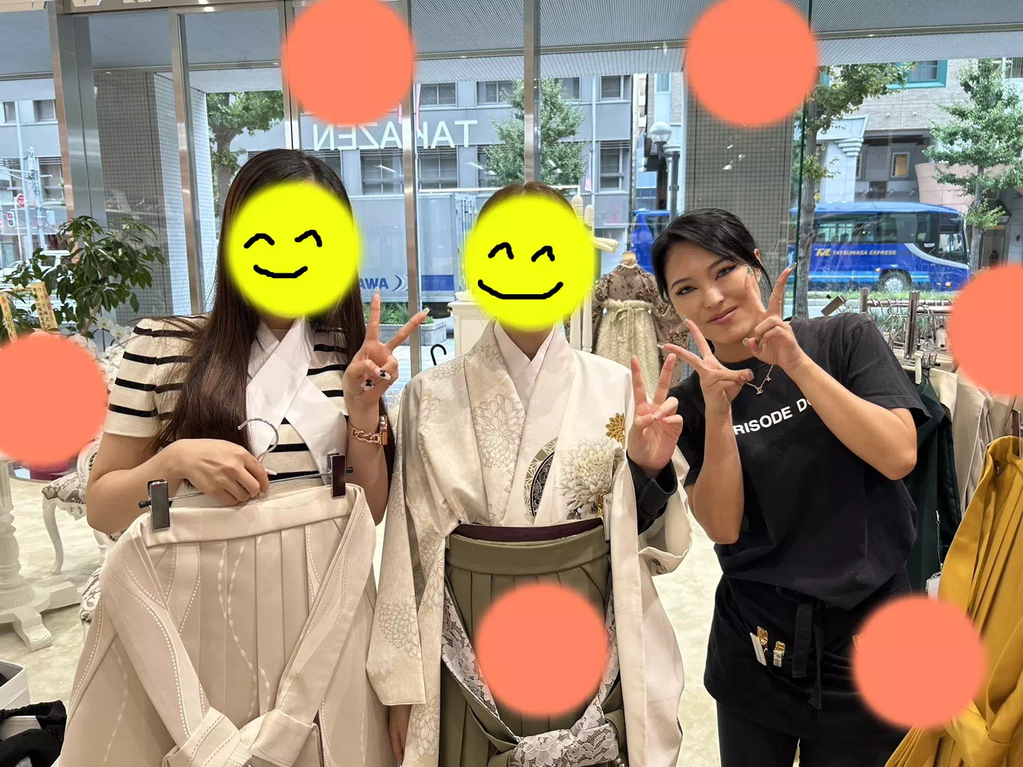 TAKAZEN神戸店　前撮り撮影会　イマドキ　カワイイ　コディネート　振袖　レンタル　袴　