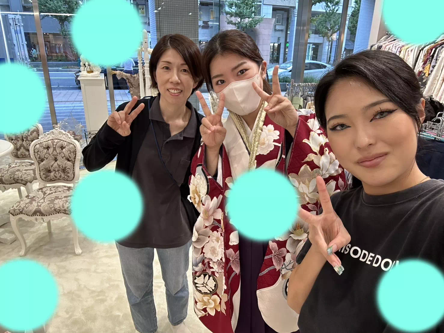 振袖　レンタル　　神戸三宮　TAKAZEN　袴　レンタル